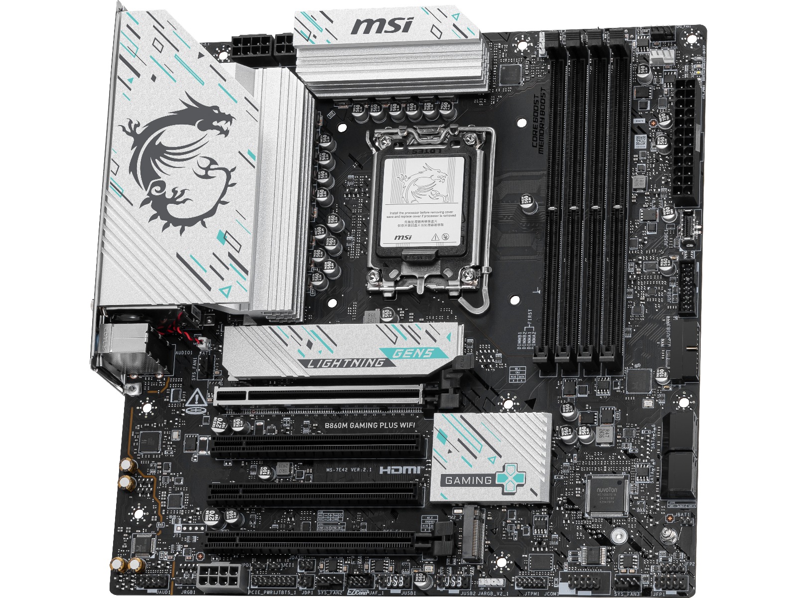 MSI B860M GAMING PLUS WIFI Hovedkort Intel Socket