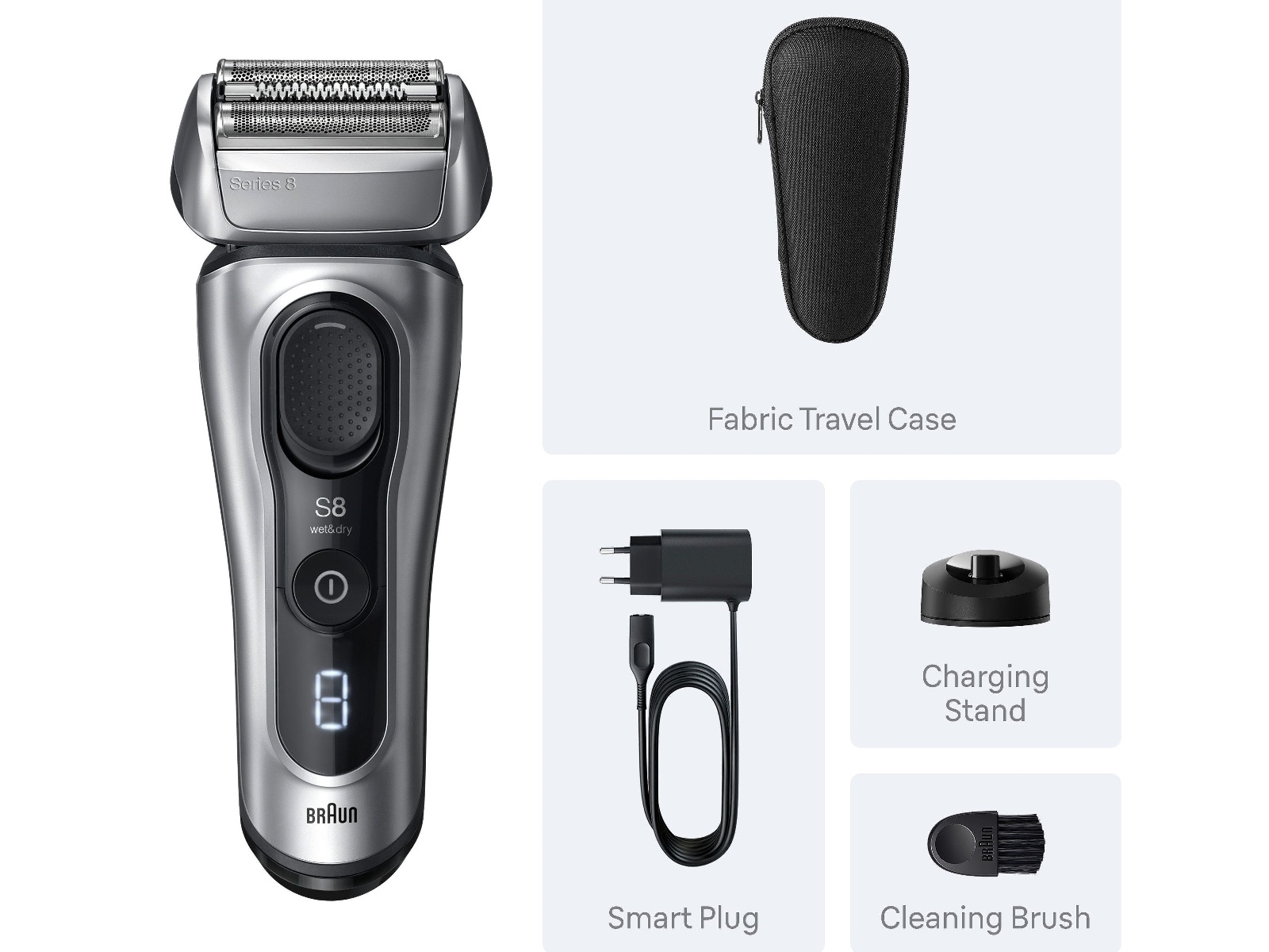 Braun Series 8 elektrisk barbermaskin 8617S Barbermaskiner
