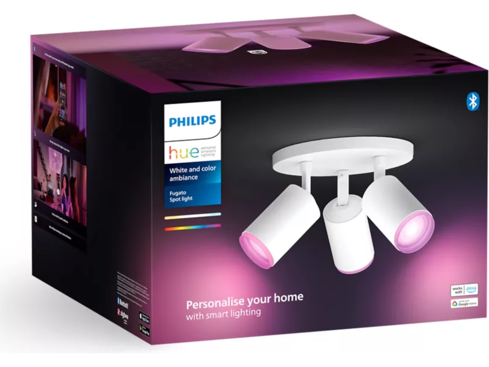 Philips Hue Trippelt Fugato-spotlight (hvit) Taklampe