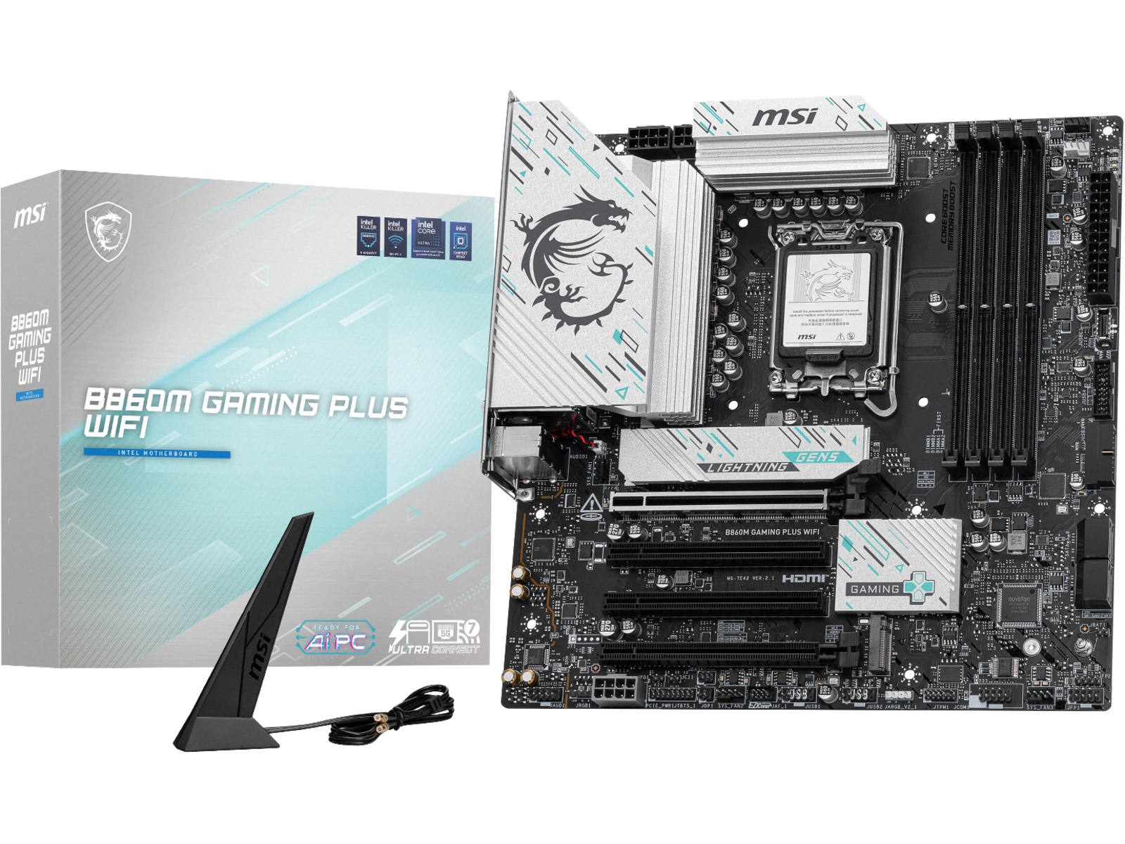 MSI B860M GAMING PLUS WIFI Hovedkort Intel Socket