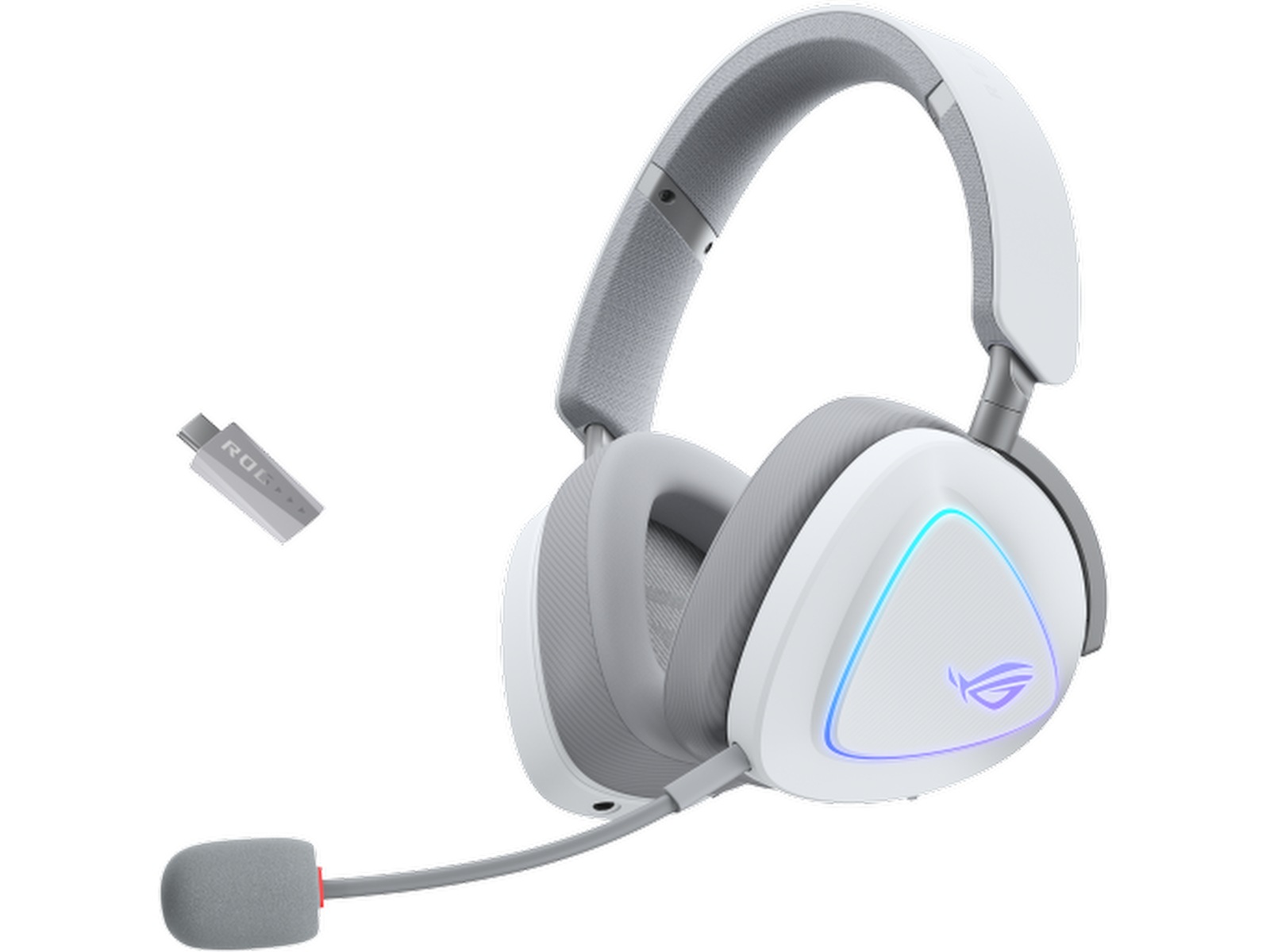 Asus ROG Delta II trådløst gamingheadset (hvit) Gamingheadset