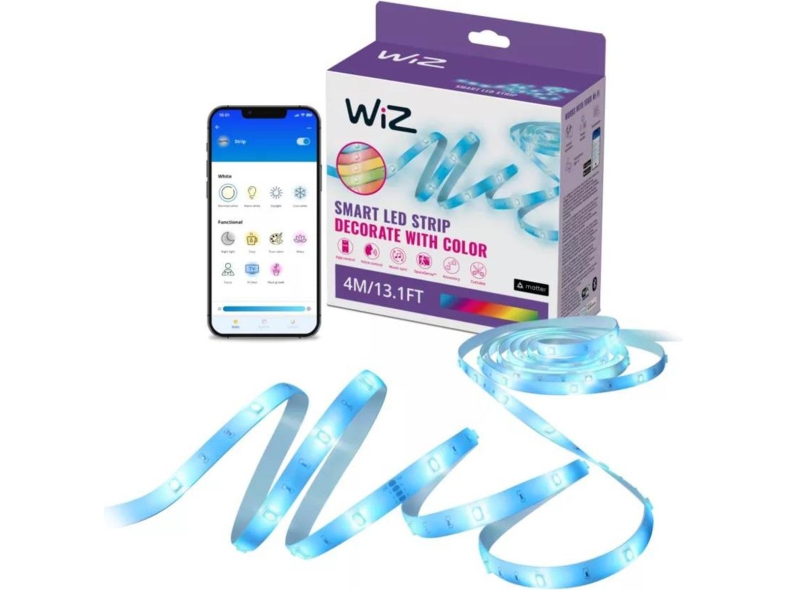 WiZ RGB Led stripe 4m Led strips & underholdning