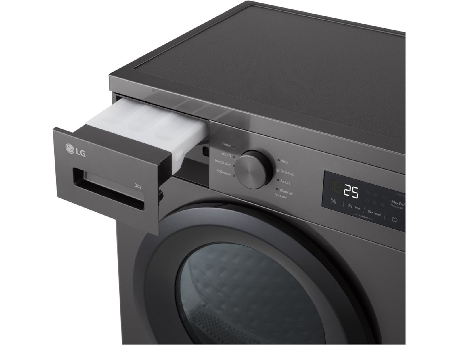 LG F4A1009NDK vaskemaskin (dark silver) + tørketrommel Vaskemaskin