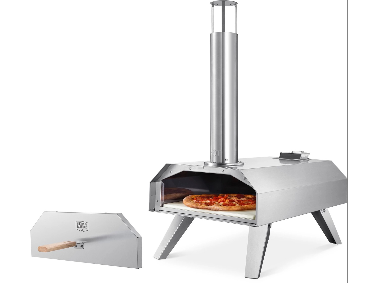 Austin and Barbeque Pizza pizzaovn pelletsfyrt 12" -B-Grade Demo hjem & fritid