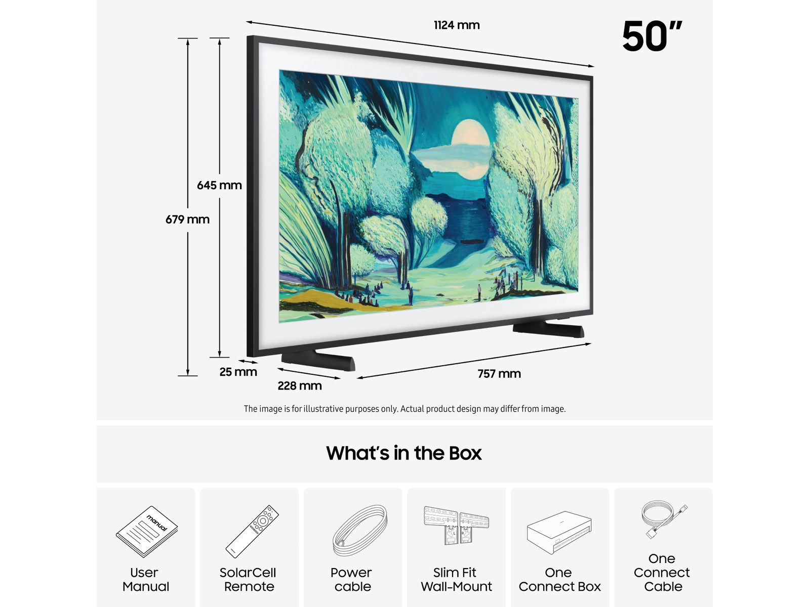 Samsung 50" The Frame LS03FA QLED 4K Smart-TV (2025) -B-Grade Demo TV/projektor