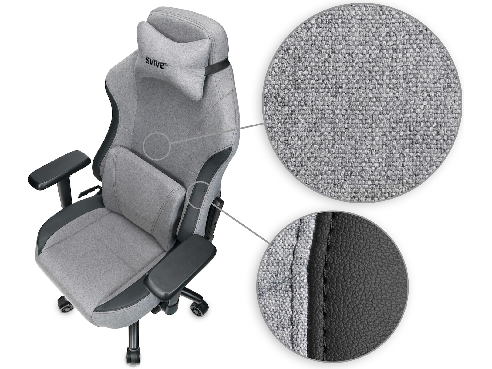 Svive Gemini gamingstol (mørk grå) Gamingstoler