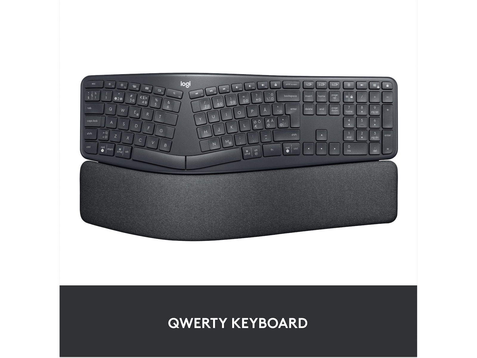 Logitech ERGO K860 Trådløs Tastatur Tastatur