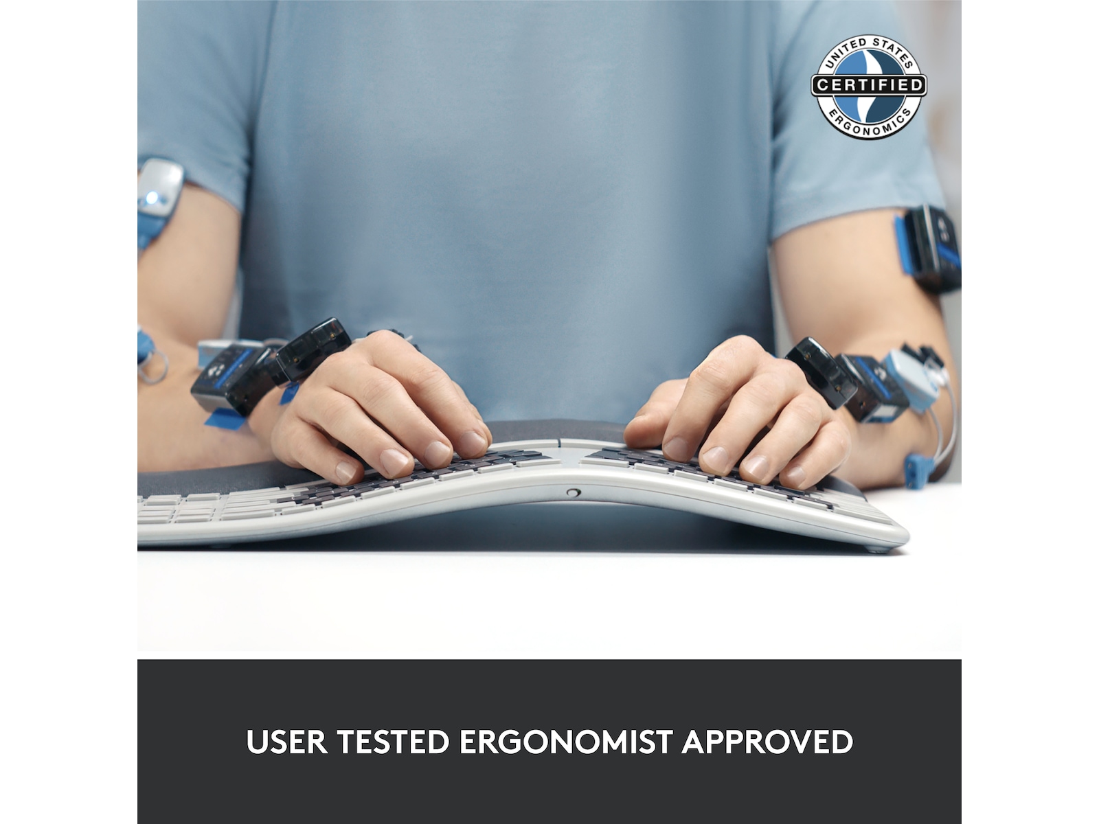 Logitech ERGO K860 Trådløs Tastatur Tastatur