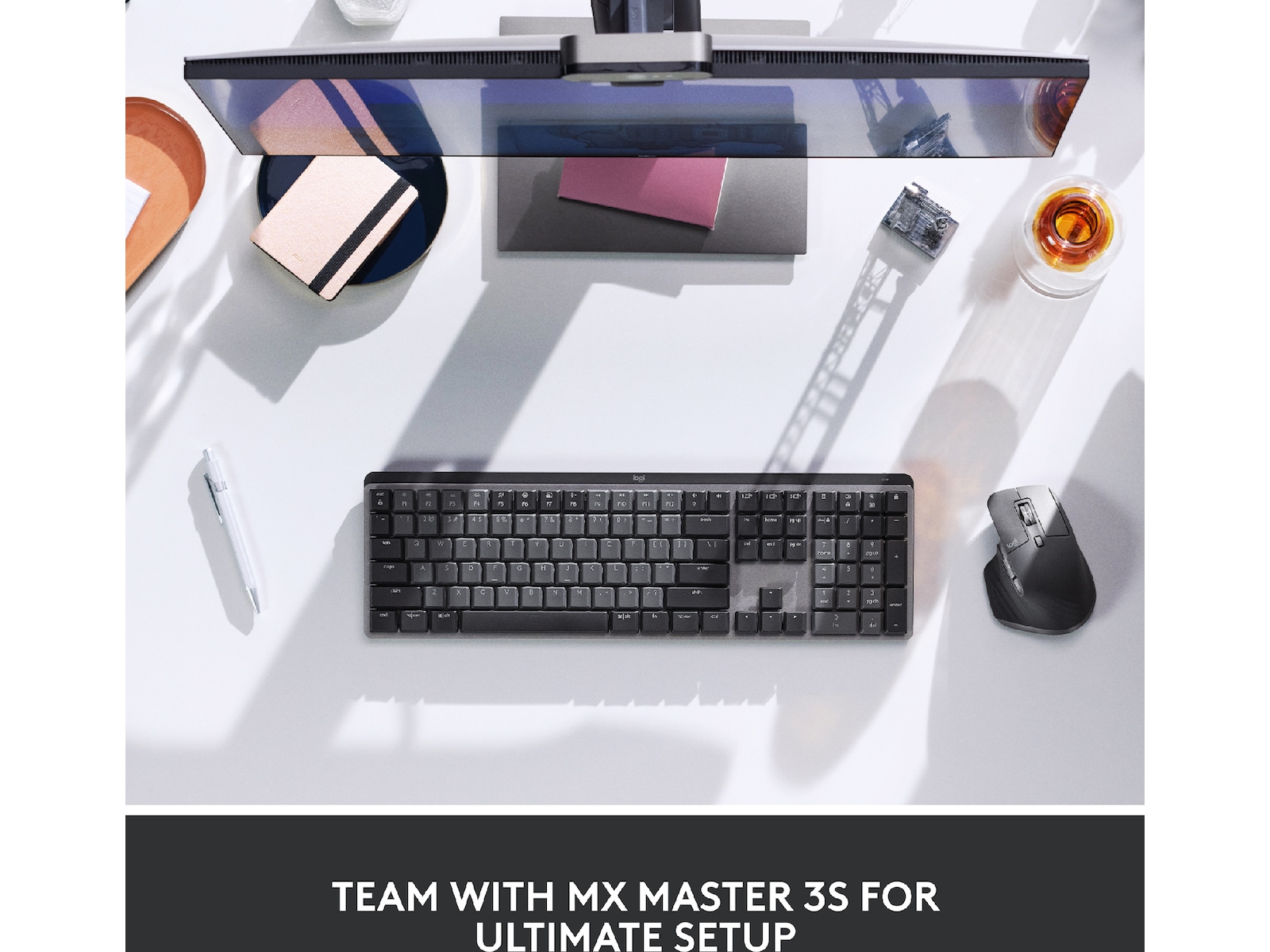 Logitech MX Mechanical Wireless Linear (graphite) Tastatur