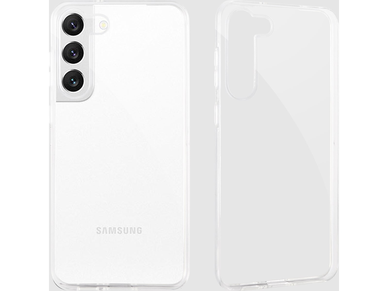 iiglo Galaxy S23+ Silikondeksel (gjennomsiktig) Mobildeksel