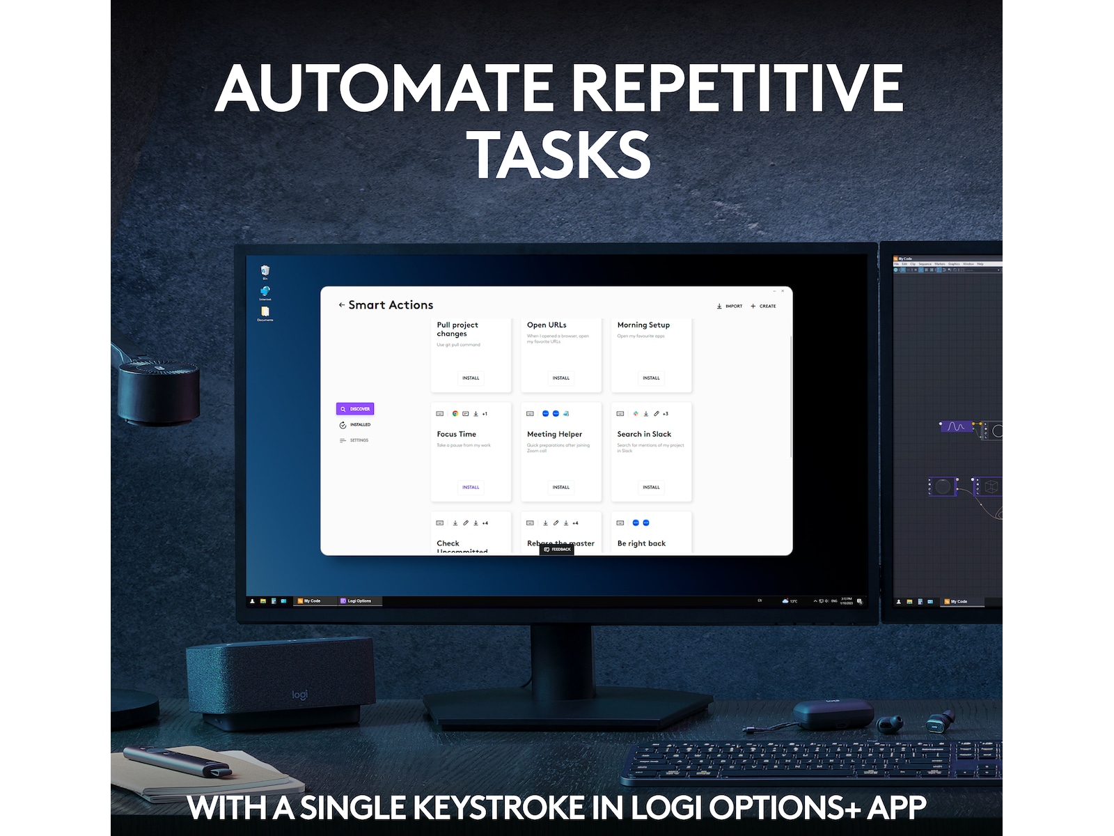 Logitech MX Keys S Trådløst Tastatur (graphite) Tastatur