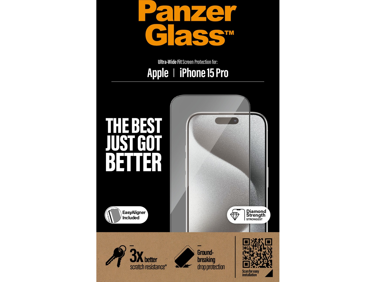 Panzerglass iPhone 15 Pro Skjermbeskytter Skjermbeskytter