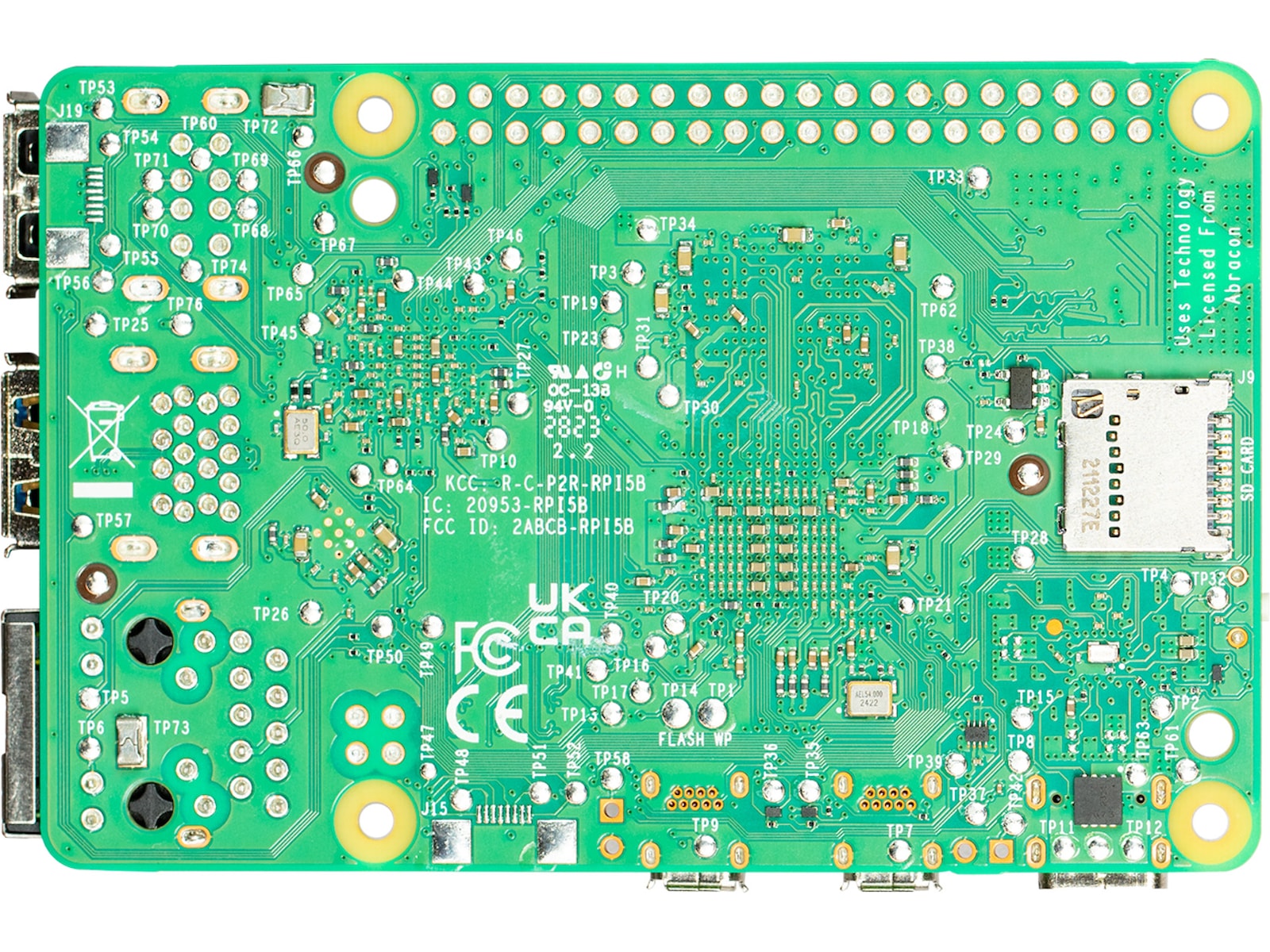 Raspberry Pi 5 Model B, 4GB RAM Integrert CPU