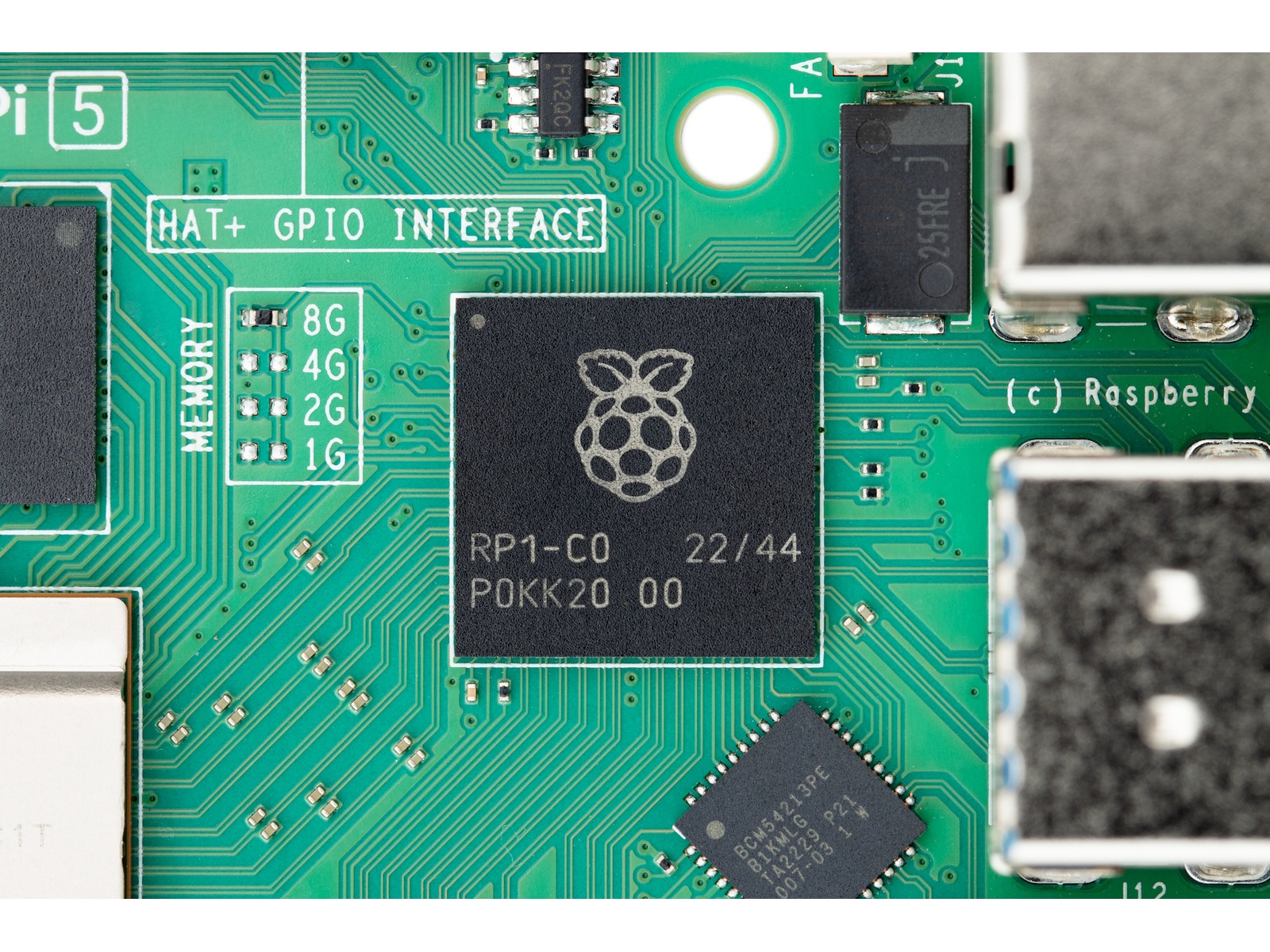 Raspberry Pi 5 Model B, 4GB RAM Integrert CPU