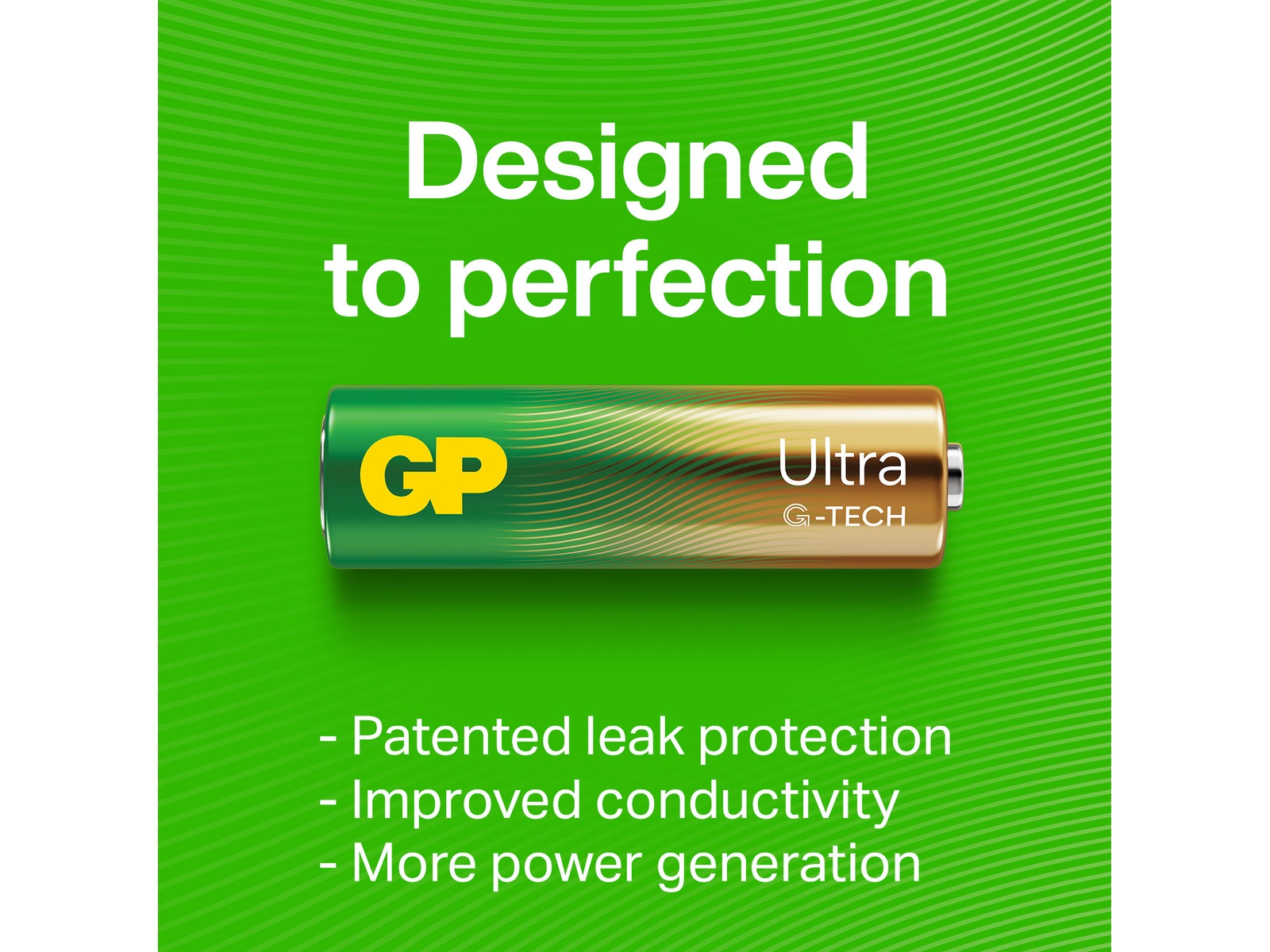 GP Ultra Alkaline C/LR14 batteri, 2-pk Batterier til generell bruk