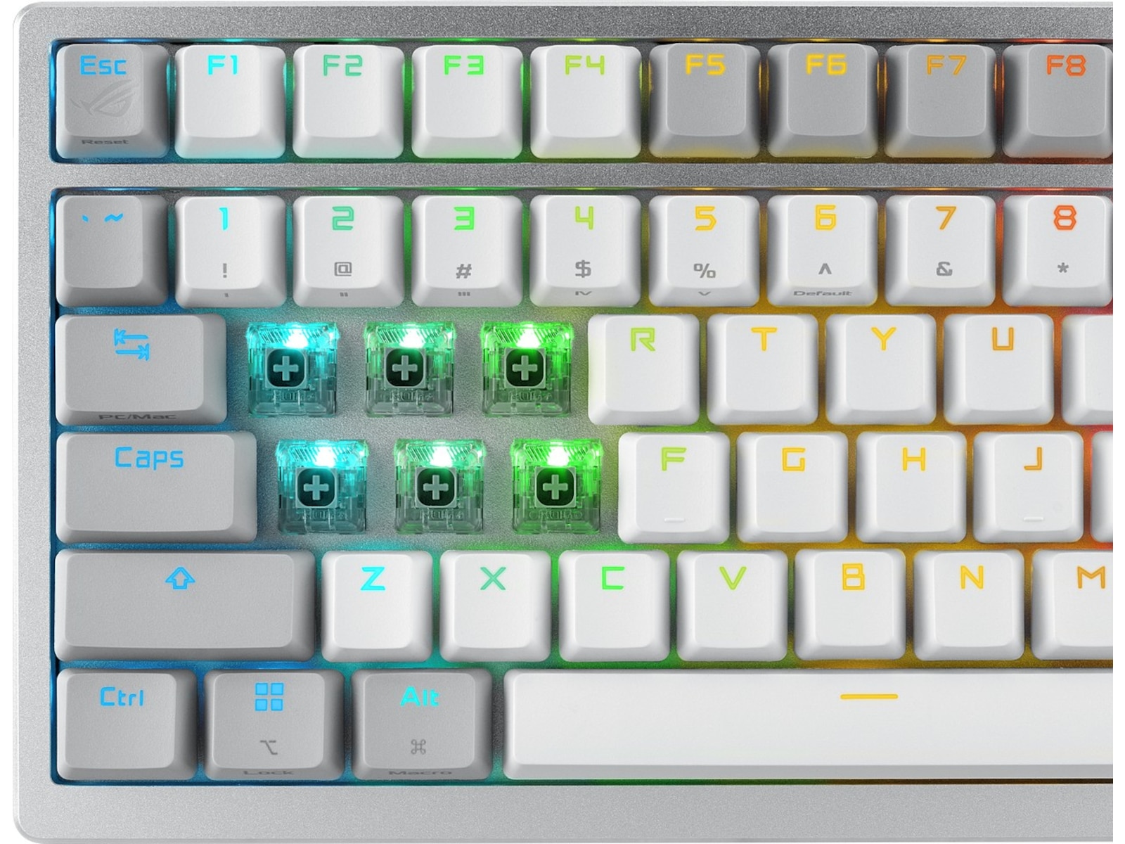 ASUS ROG Azoth Trådløs DIY Gamingtastatur (hvit) -B-Grade Demo tastatur