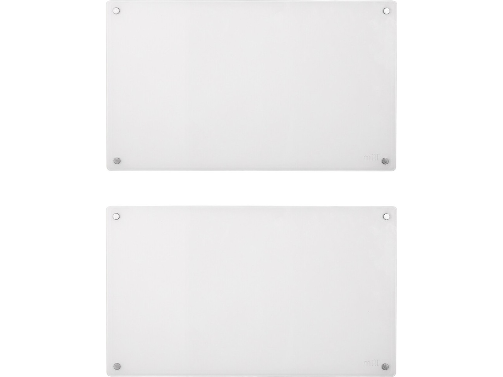 Mill Glass panelovn 700W (hvit) 2-pack Panelovner