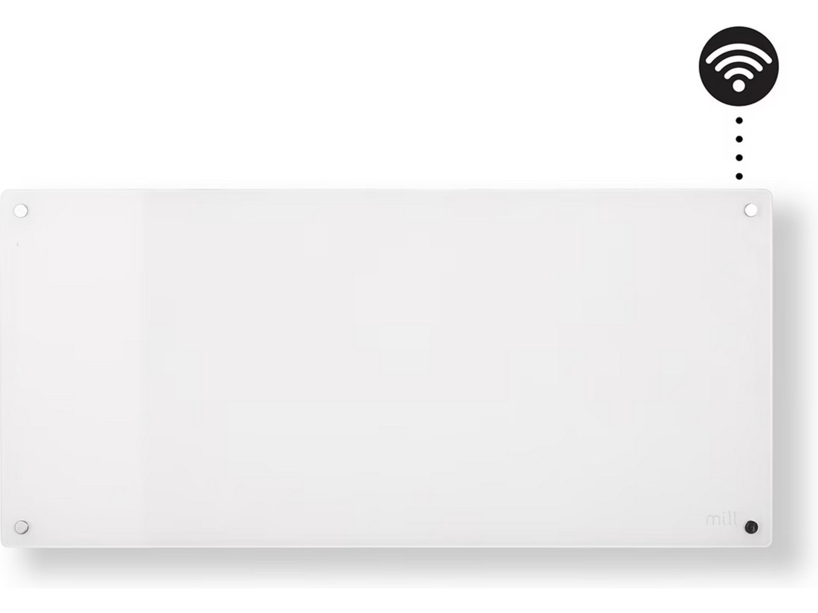 Mill Glass WiFi Gen 3 panelovn 1000W 2-pakning (hvit) Panelovner