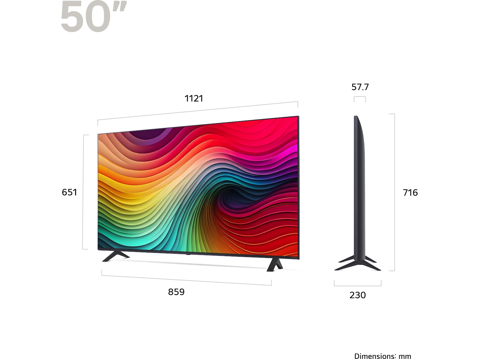 LG 50'' NANO 81 4K TV (2024) 50NANO81T6A 50 - 59 tommer TV