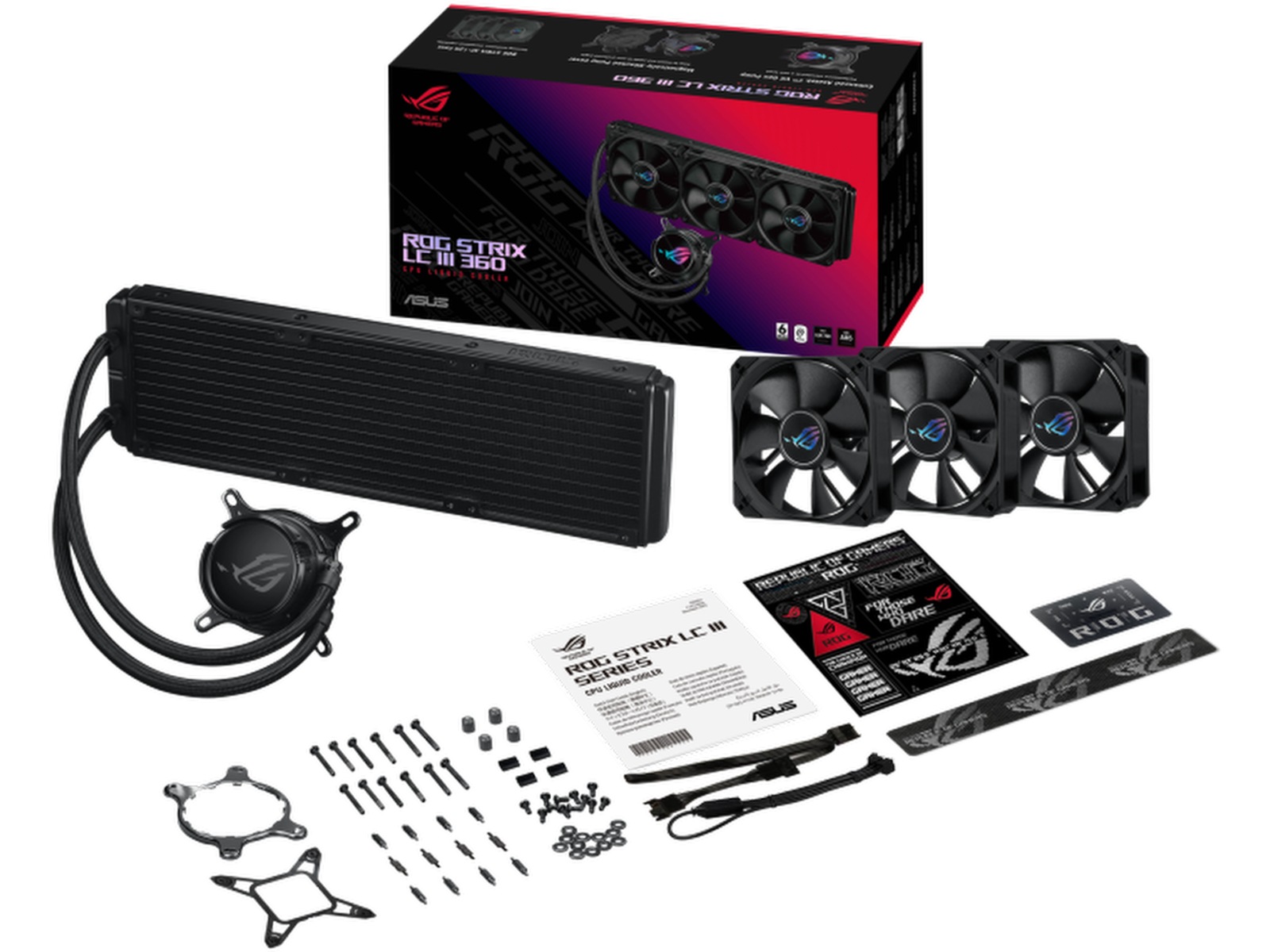 Asus ROG Strix LC III 360 Kjøler (sort) CPU - Vannkjøling