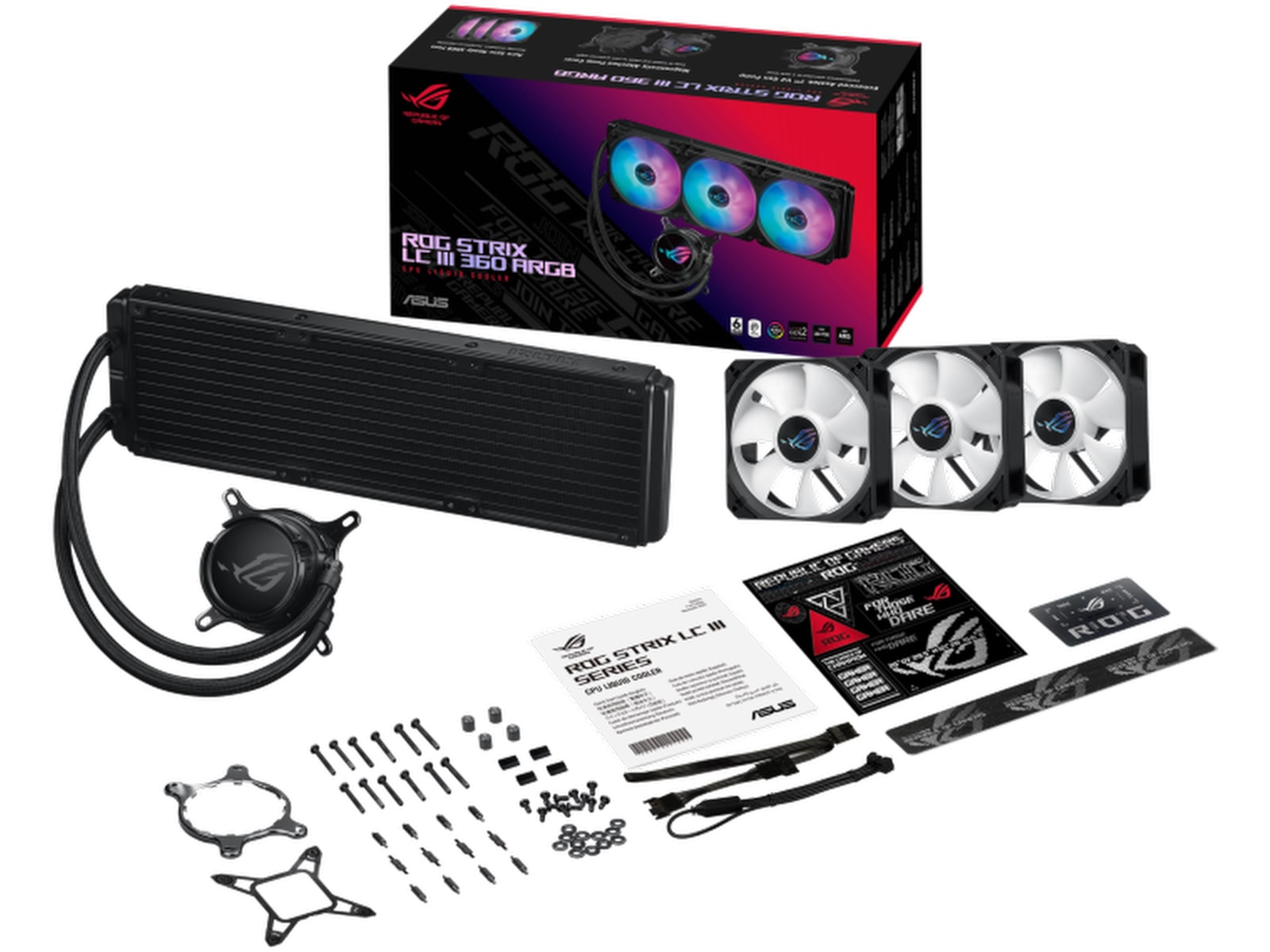 Asus ROG Strix LC III 360 ARGB Kjøler (sort) CPU - Vannkjøling