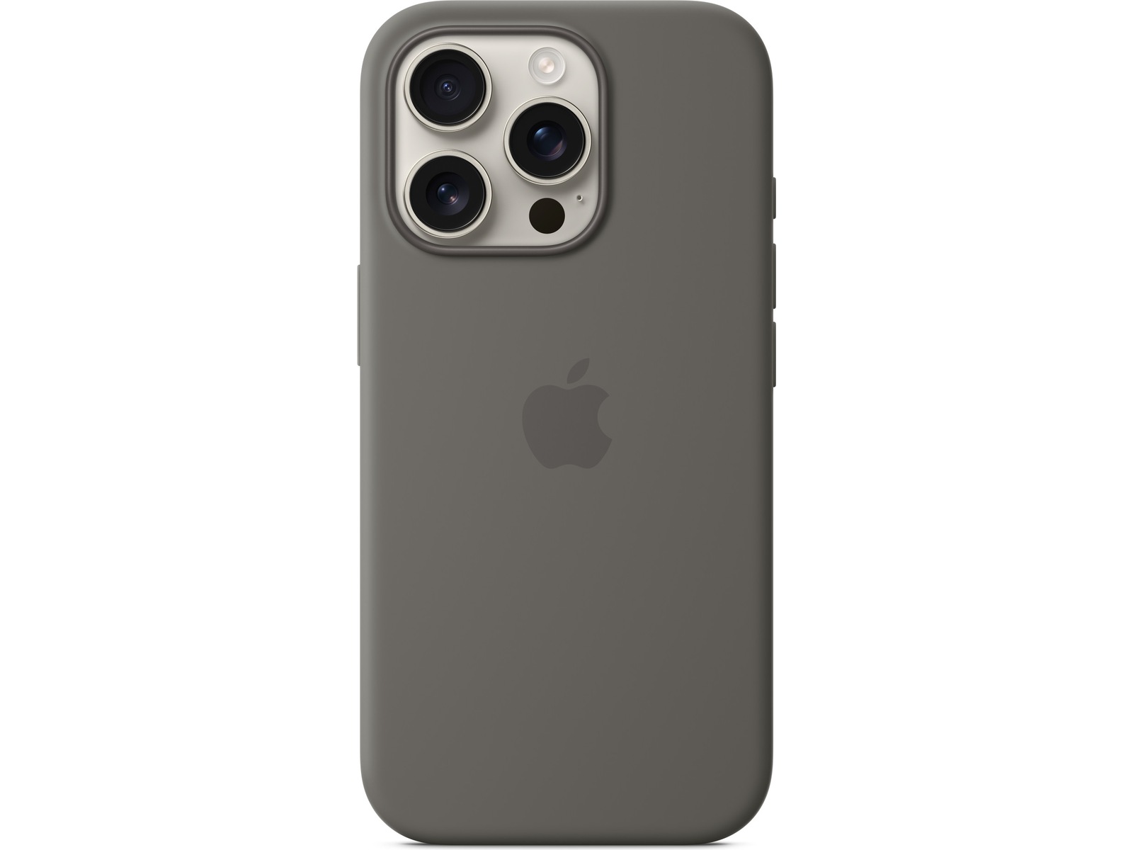 Apple iPhone 16 Pro Silikondeksel (steingrå) Mobildeksel