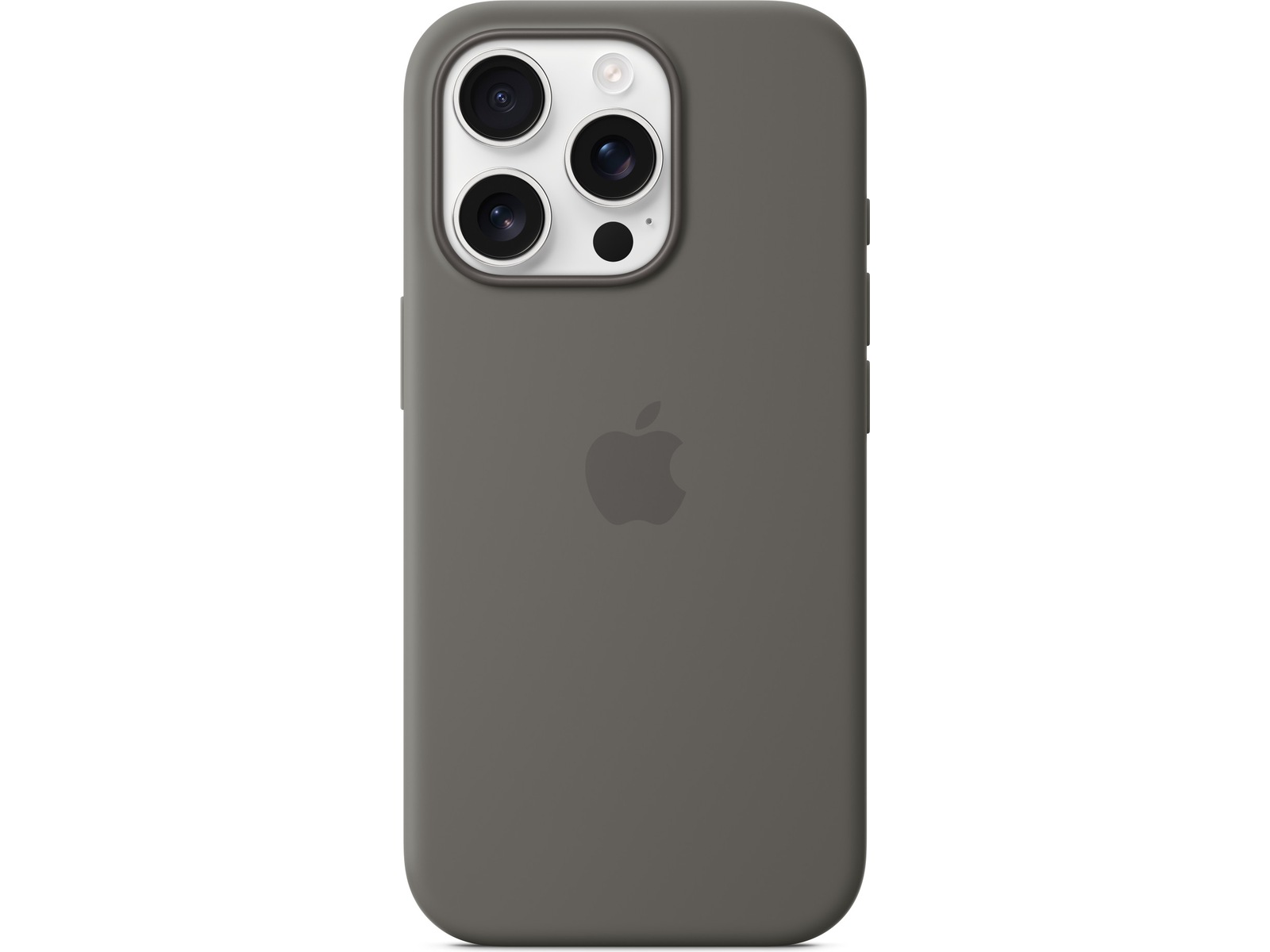 Apple iPhone 16 Pro Silikondeksel (steingrå) Mobildeksel