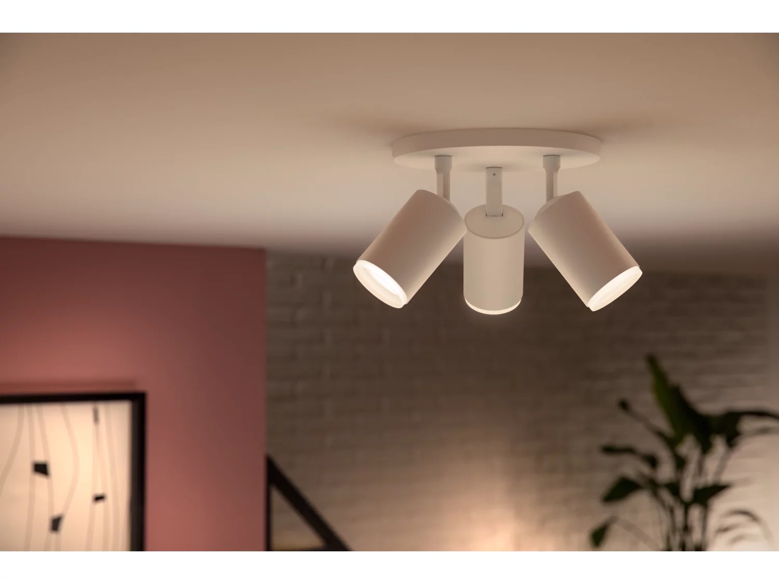 Philips Hue Trippelt Fugato-spotlight (hvit) Taklampe