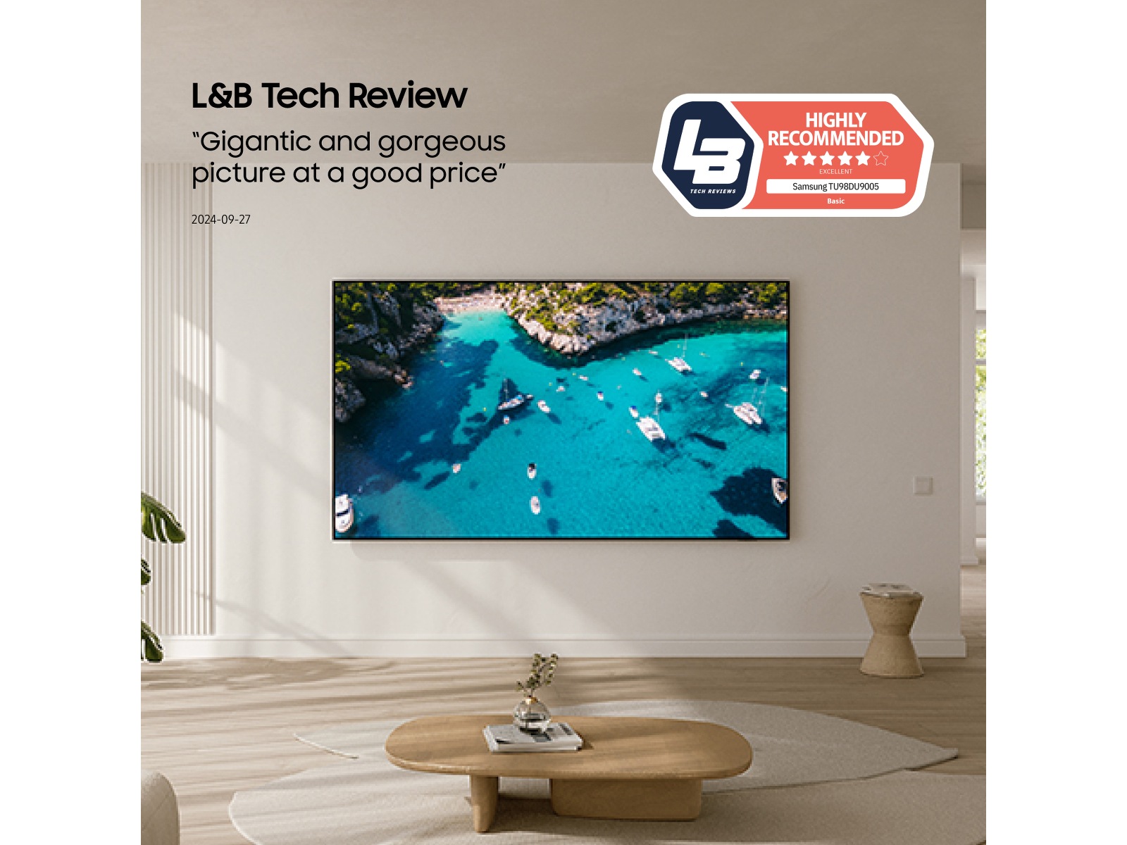 Samsung 98" DU9005K LED TV TU98DU9005K -B-Grade Demo TV/projektor