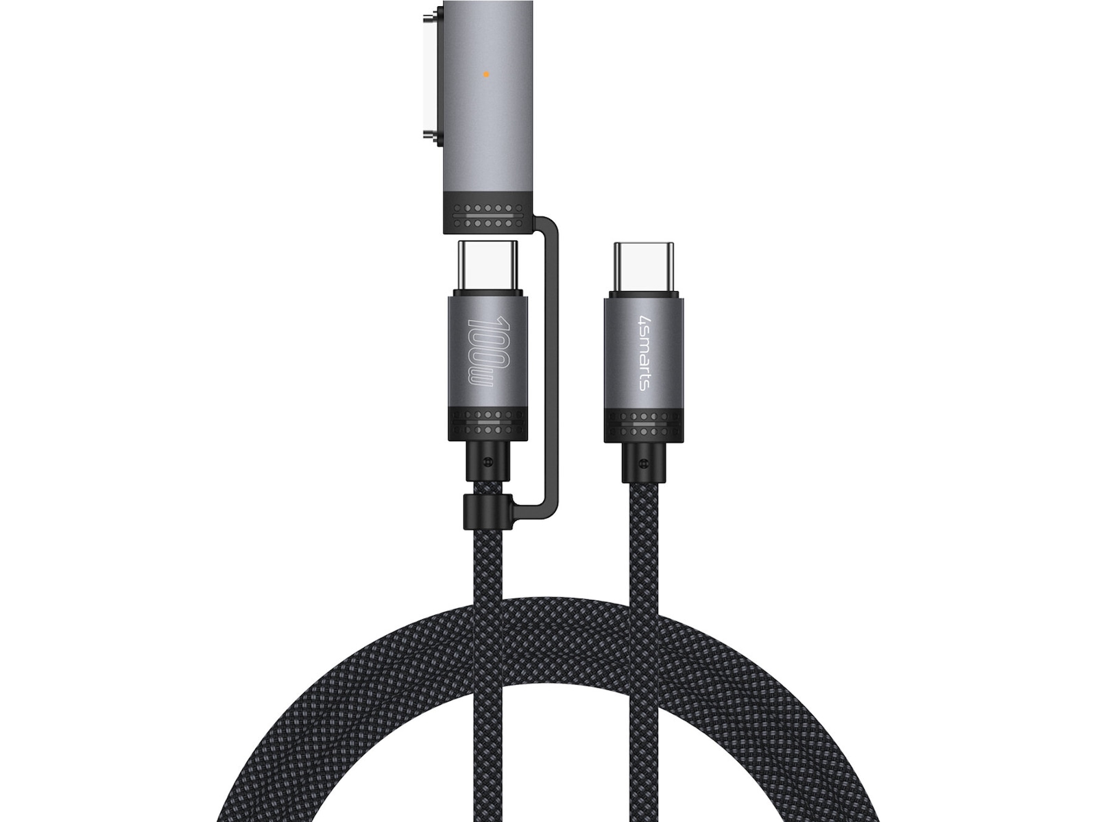 4smarts MagSafe 3 Adapter og USB-C kabel 2m (sort) USB-kabler