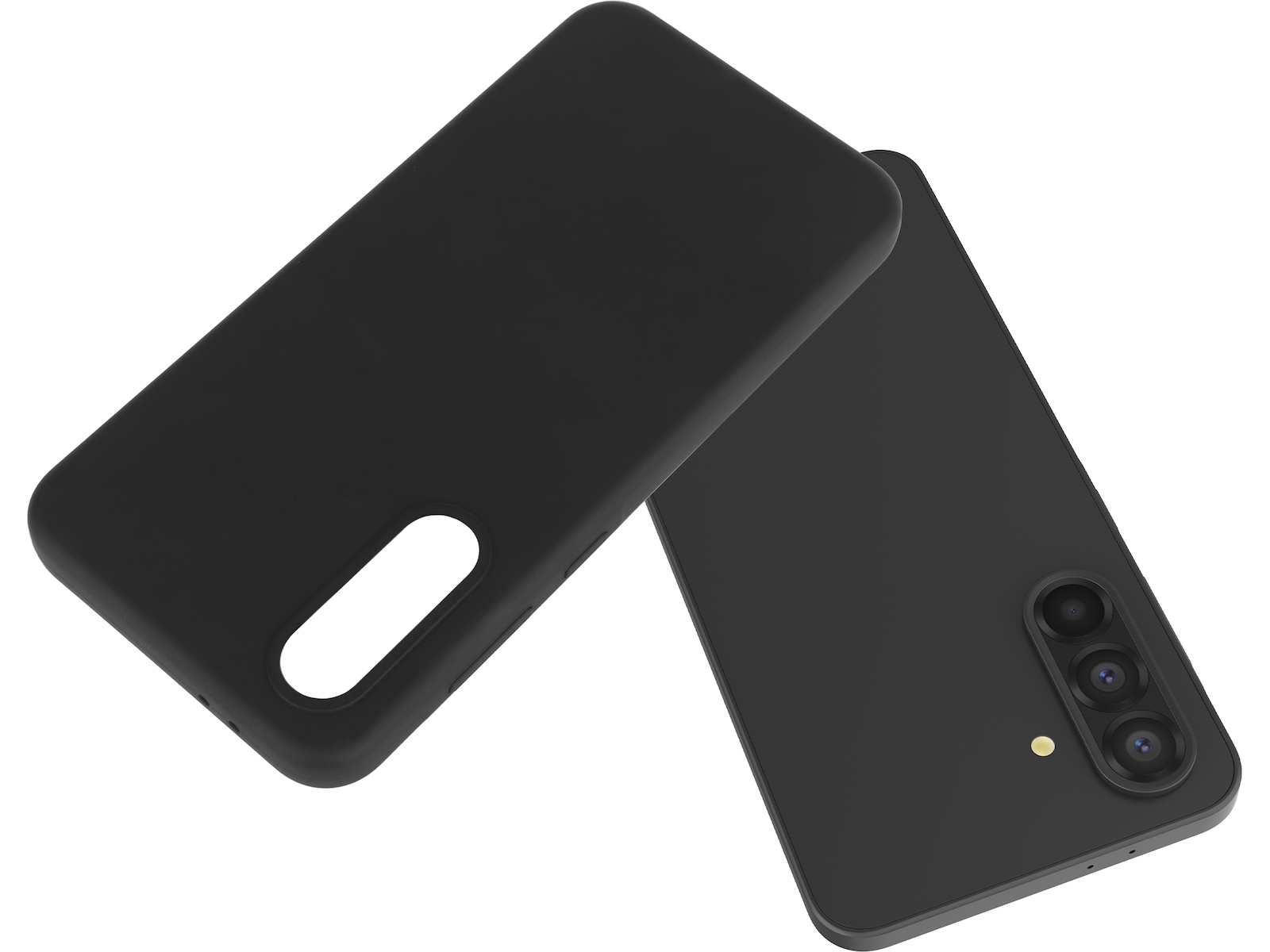 iiglo Galaxy A56 Silikondeksel (sort) Mobildeksel