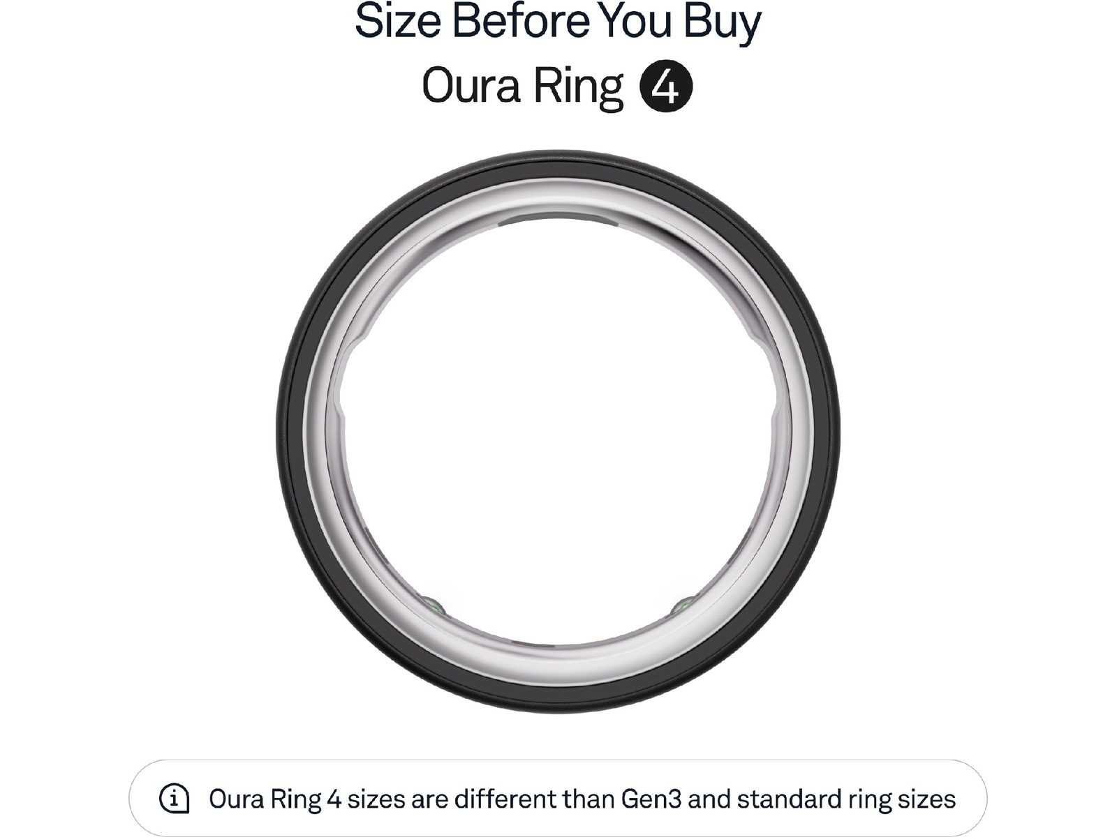 Oura Ring 4 Smart Ring str. 7 (stealth) Smart ring