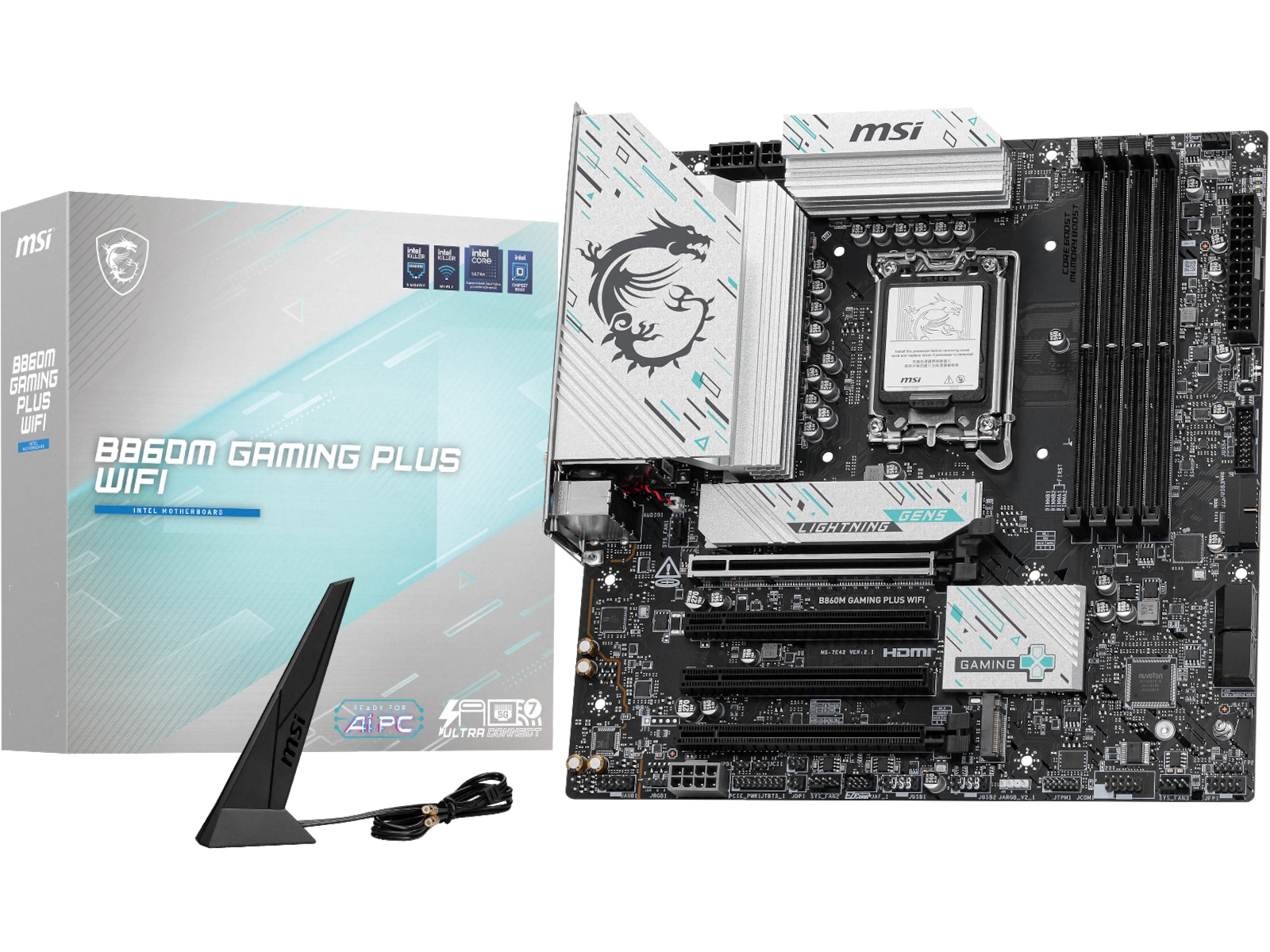MSI B860M GAMING PLUS WIFI Hovedkort Intel Socket