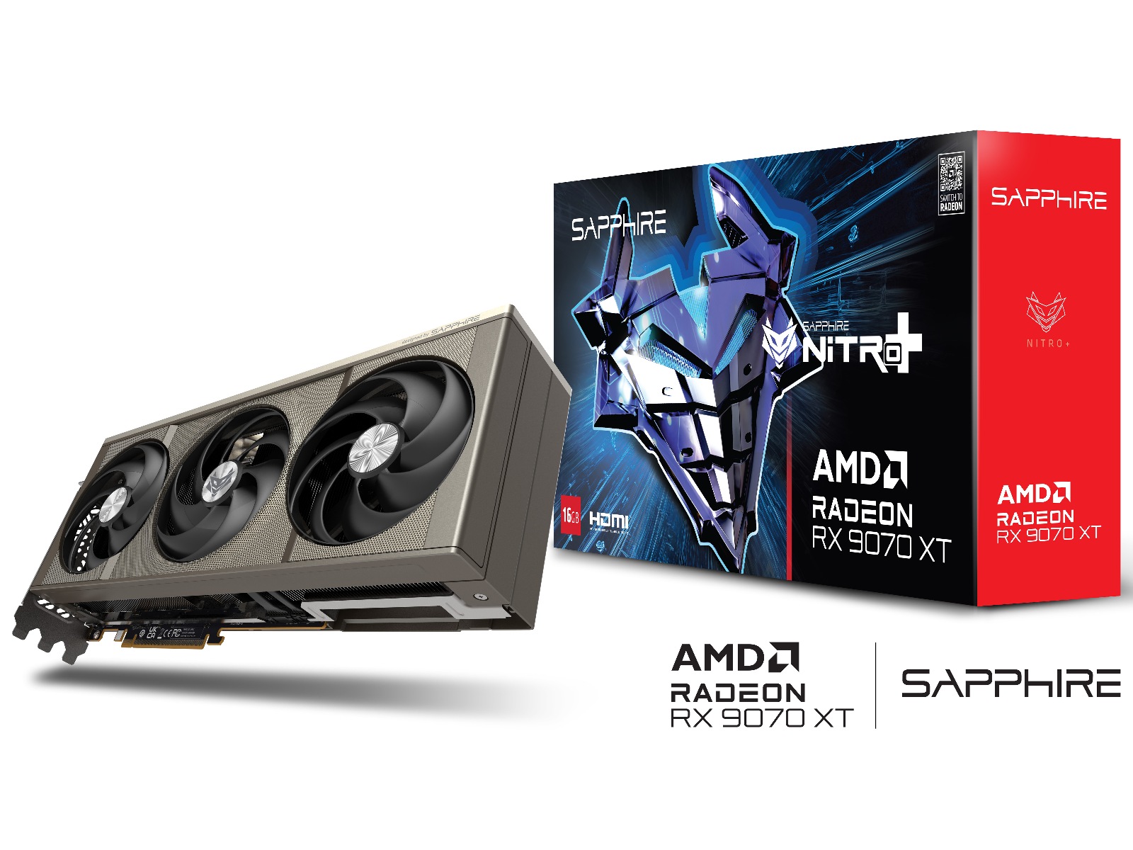 Sapphire NITRO+ AMD Radeon RX 9070 XT Gaming OC Skjermkort
