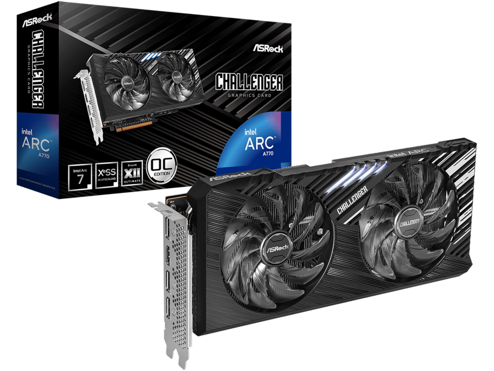 ASRock Intel Arc A770 Challenger SE OC Skjermkort