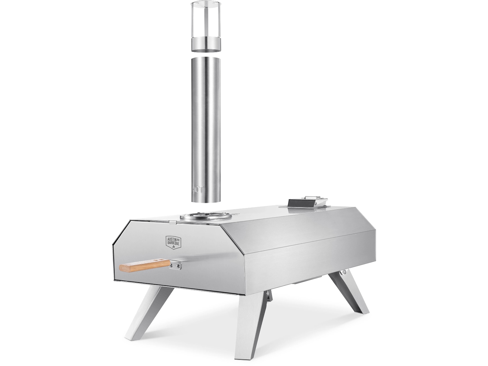 Austin and Barbeque Pizza pizzaovn pelletsfyrt 12" Pizzaovner