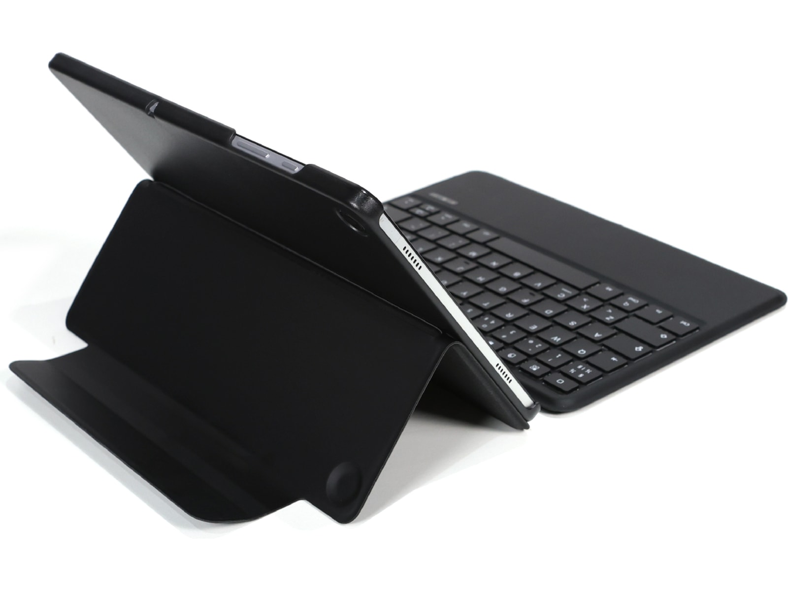 Gre8t Galaxy Tab A9+ tastaturdeksel (sort) Tastatur og stylus