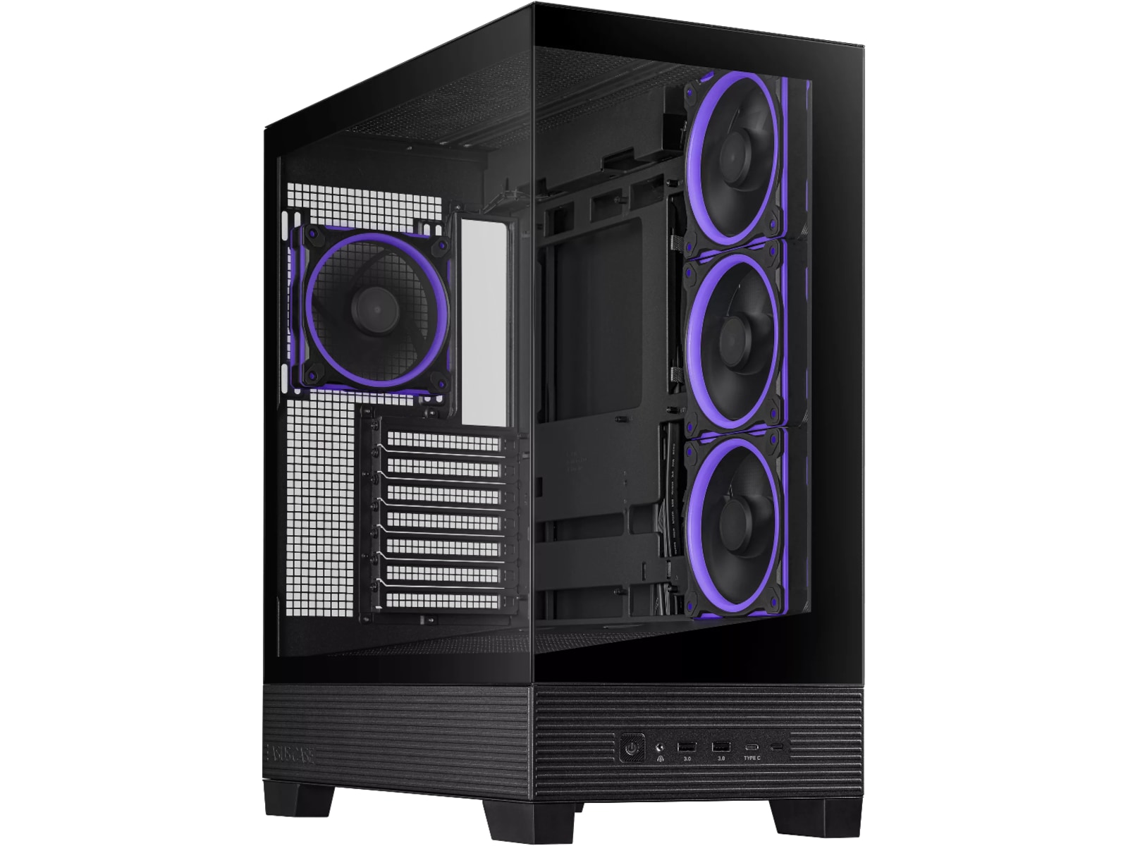 Asus A31 PLUS ARGB Mid Tower (sort) Midi tower