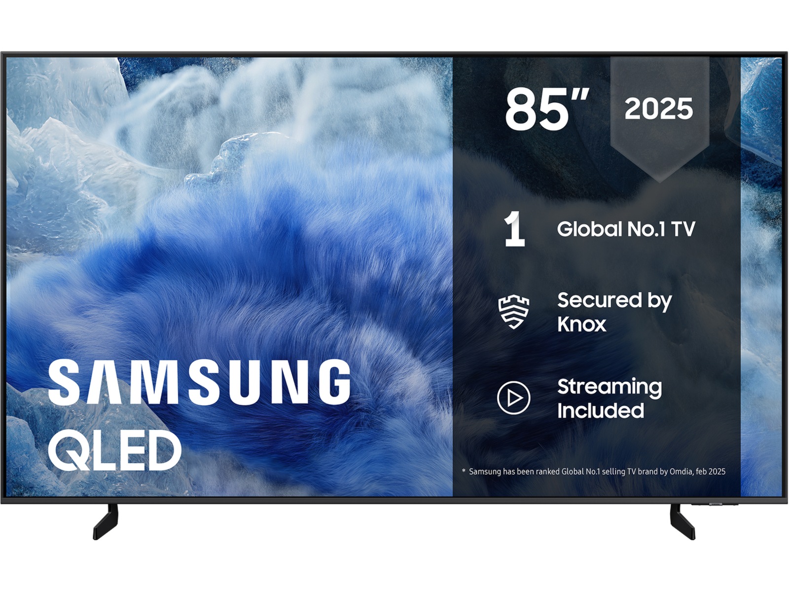 Samsung 85" Q8FA QLED 4K smart-TV (2025) Over 80 tommer TV