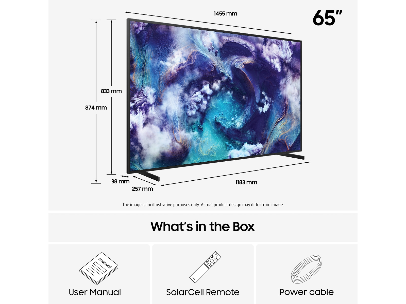 Samsung 65" QN900F Neo QLED 8K Mini LED  smart-TV (2025) 60 - 69 tommer TV