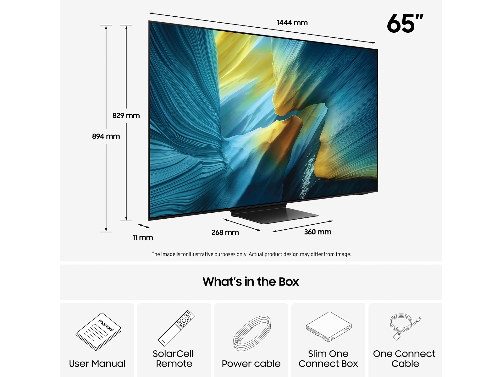 Samsung 65" S95F OLED 4K Smart-TV (2025) 60 - 69 tommer TV