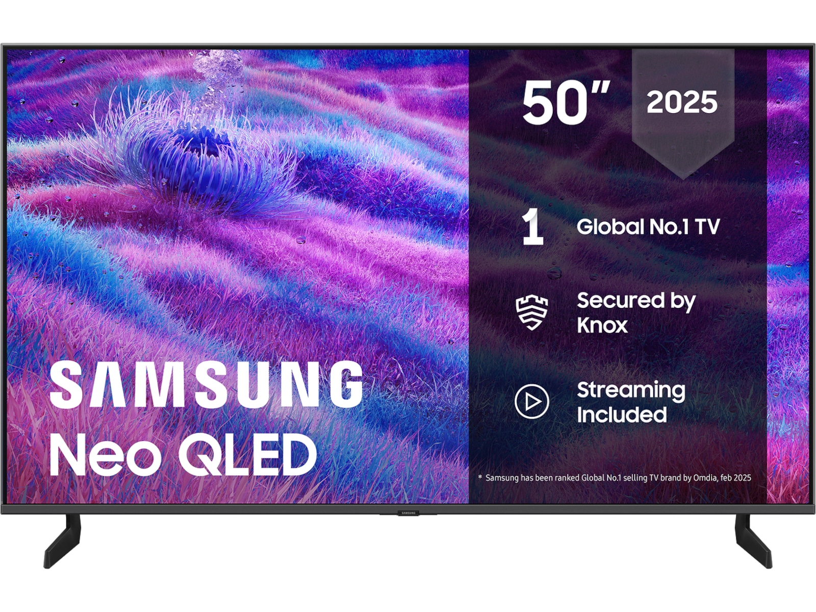 Samsung 50" QN80F Neo QLED 4K Mini LED Smart-TV (2025) 50 - 59 tommer TV