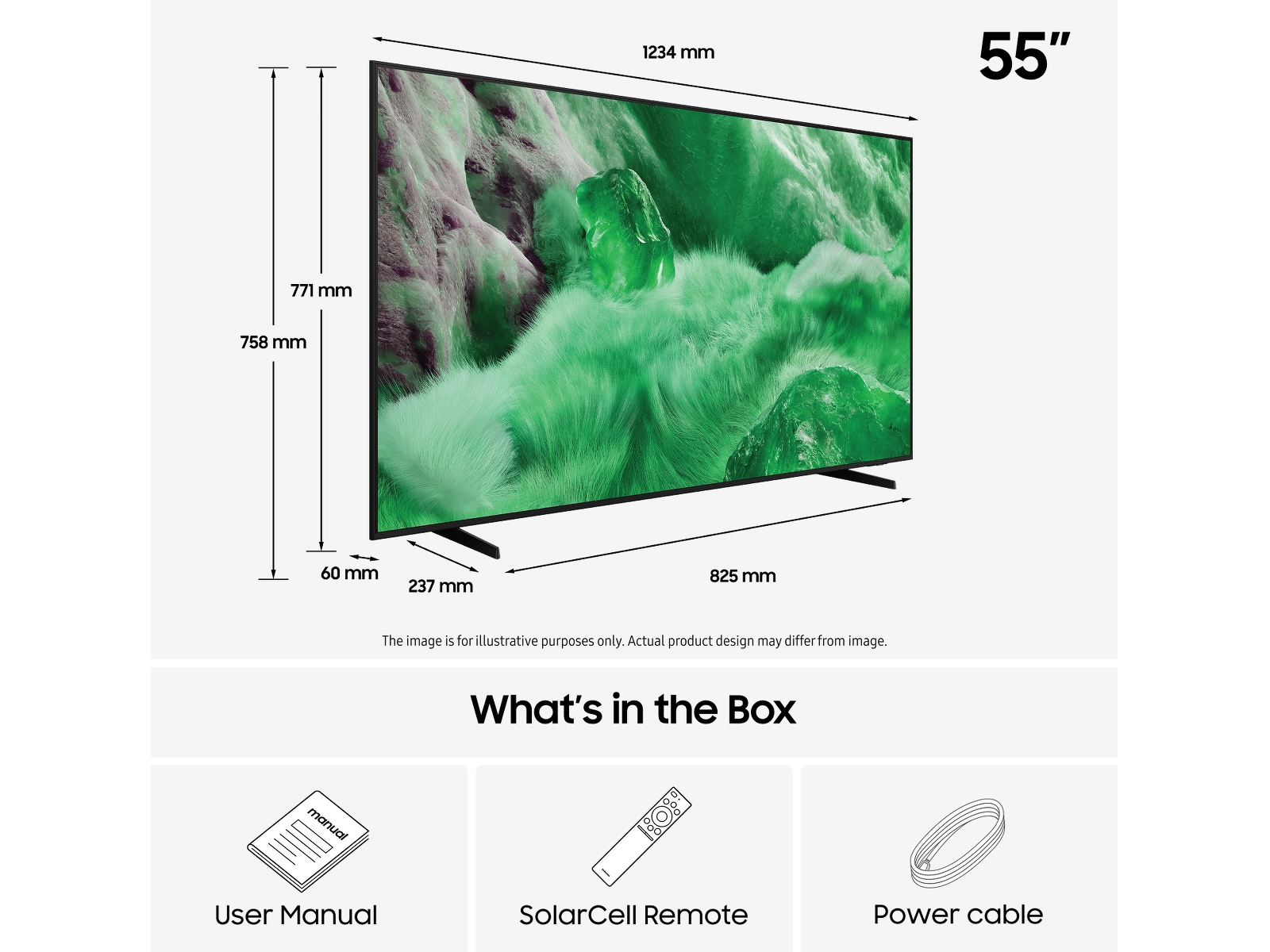 Samsung 55" Q7F2 QLED 4K smart-TV (2025) 50 - 59 tommer TV