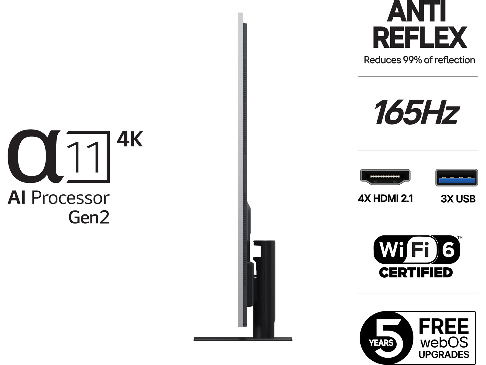 LG 65" G5 AI 4K OLED Smart TV (2025) 60 - 69 tommer TV