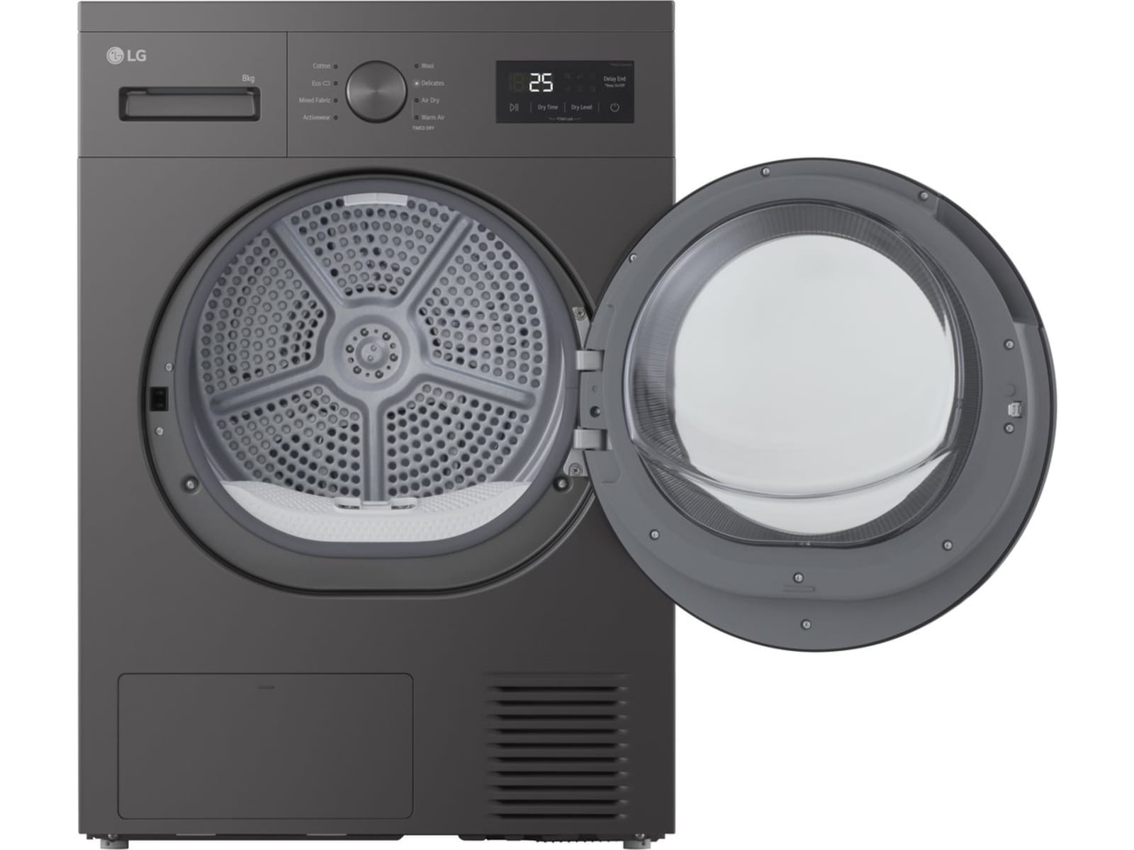 LG RHA1008NDK tørketrommel (mørk sølv) Tørketrommel