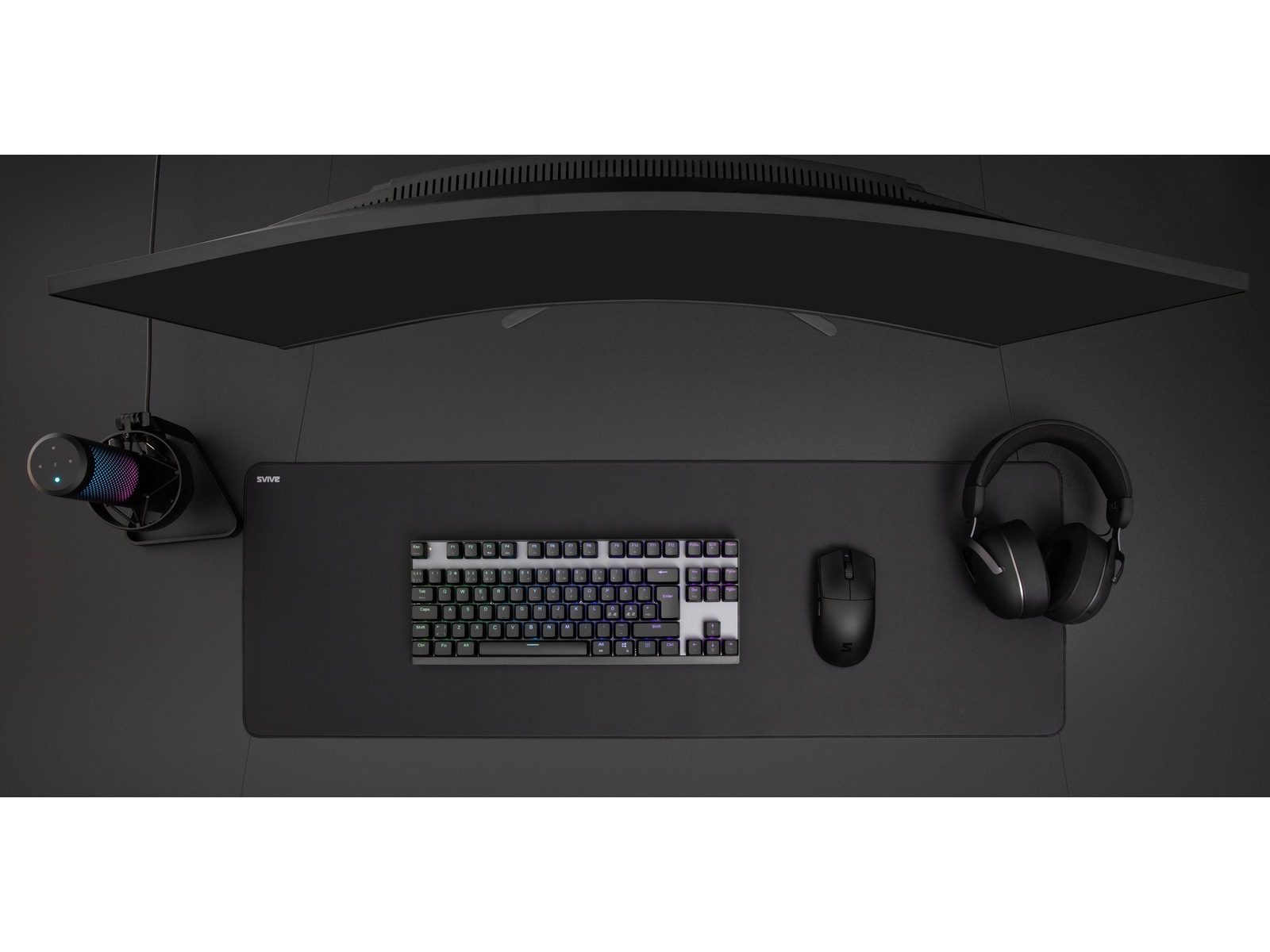 Svive Flow Gaming Musematte Performance XXL (sort) Gamingmusematte