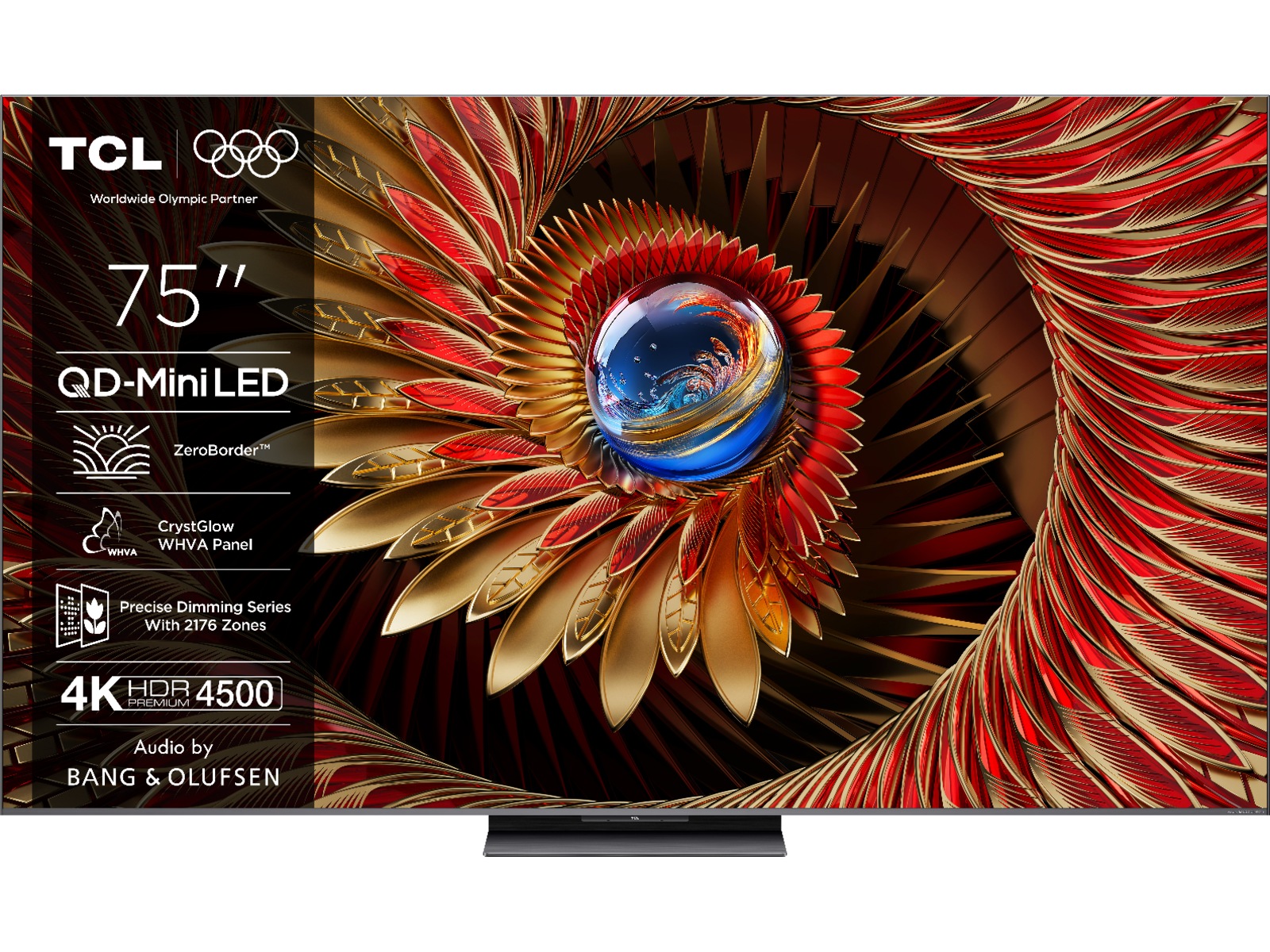 TCL 75" C8K 4K QD-Mini LED Google TV 70 - 79 tommer TV