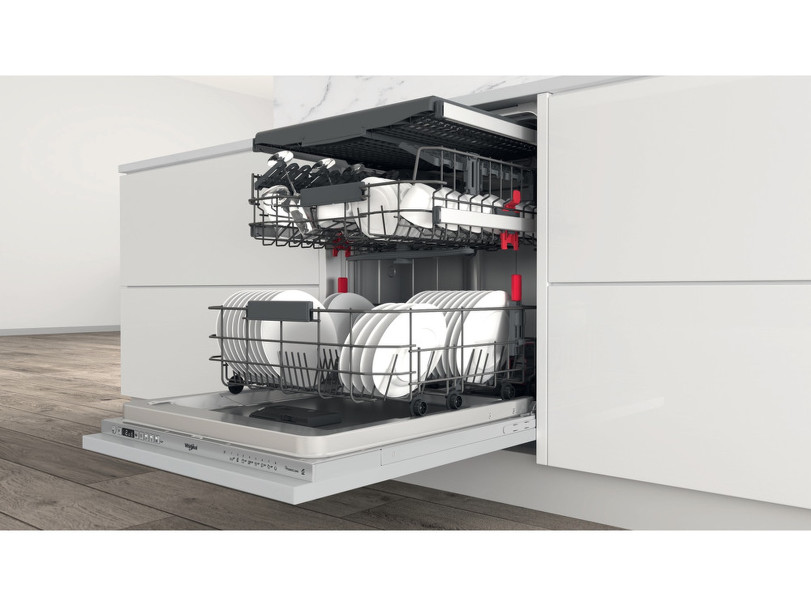 Whirlpool WIC 3C34 PFE S Integrert oppvaskmaskin Integrert oppvaskmaskin