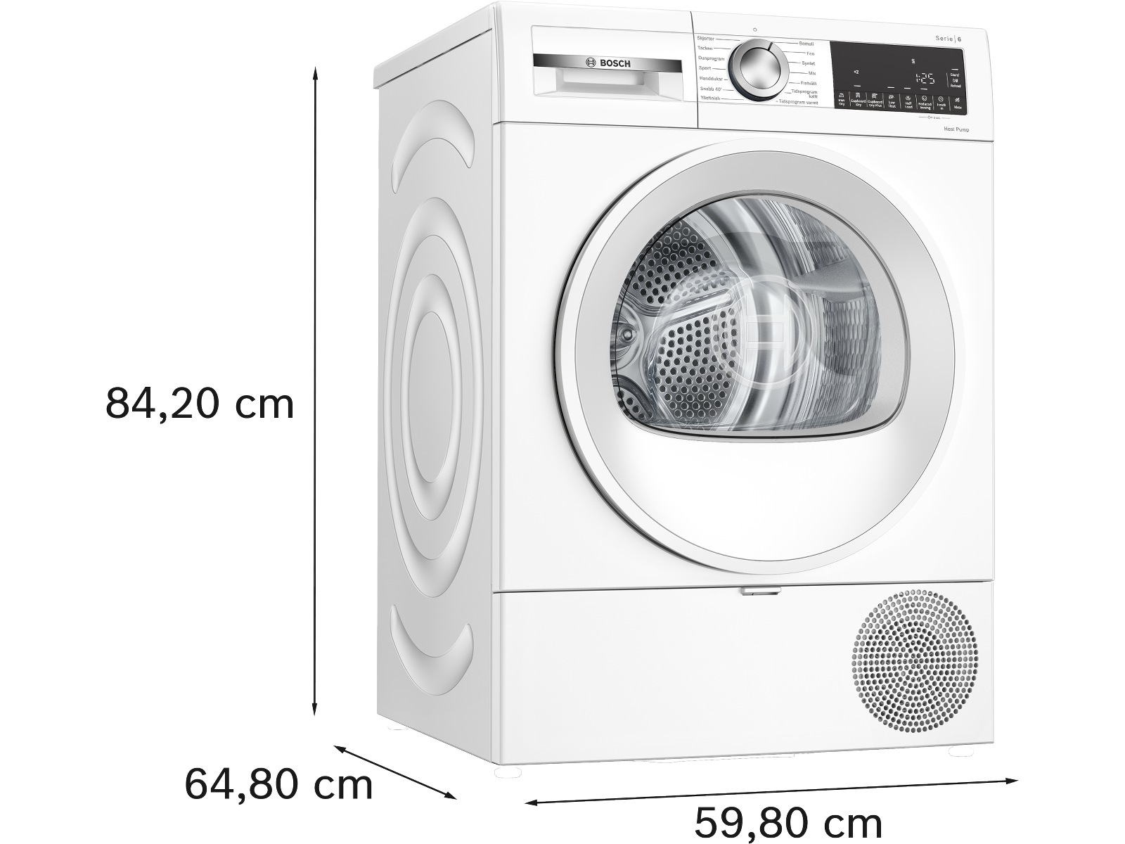 Bosch Serie 6 WQG2420ASN tørketrommel Tørketrommel