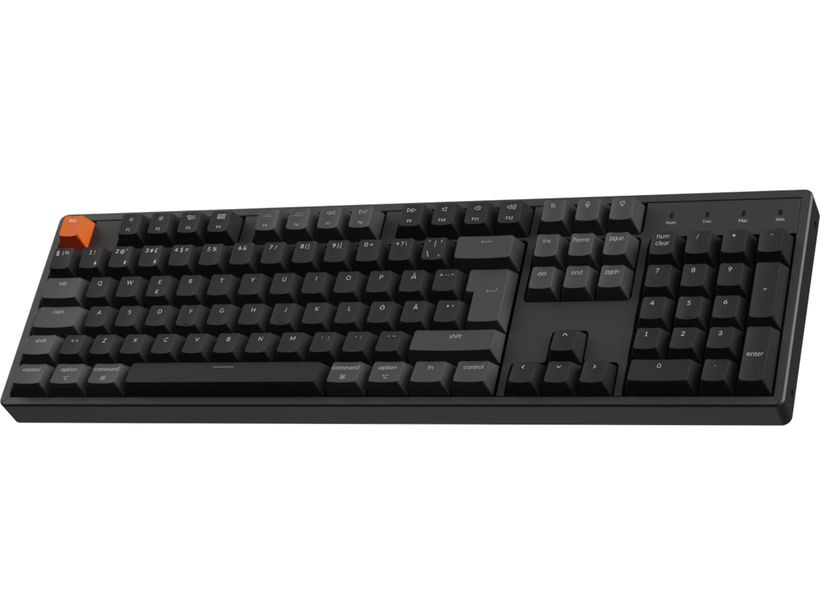 Keychron K10 V2 trådløst tastatur RGB hotswap QMK aluminium(super red) Gamingtastatur